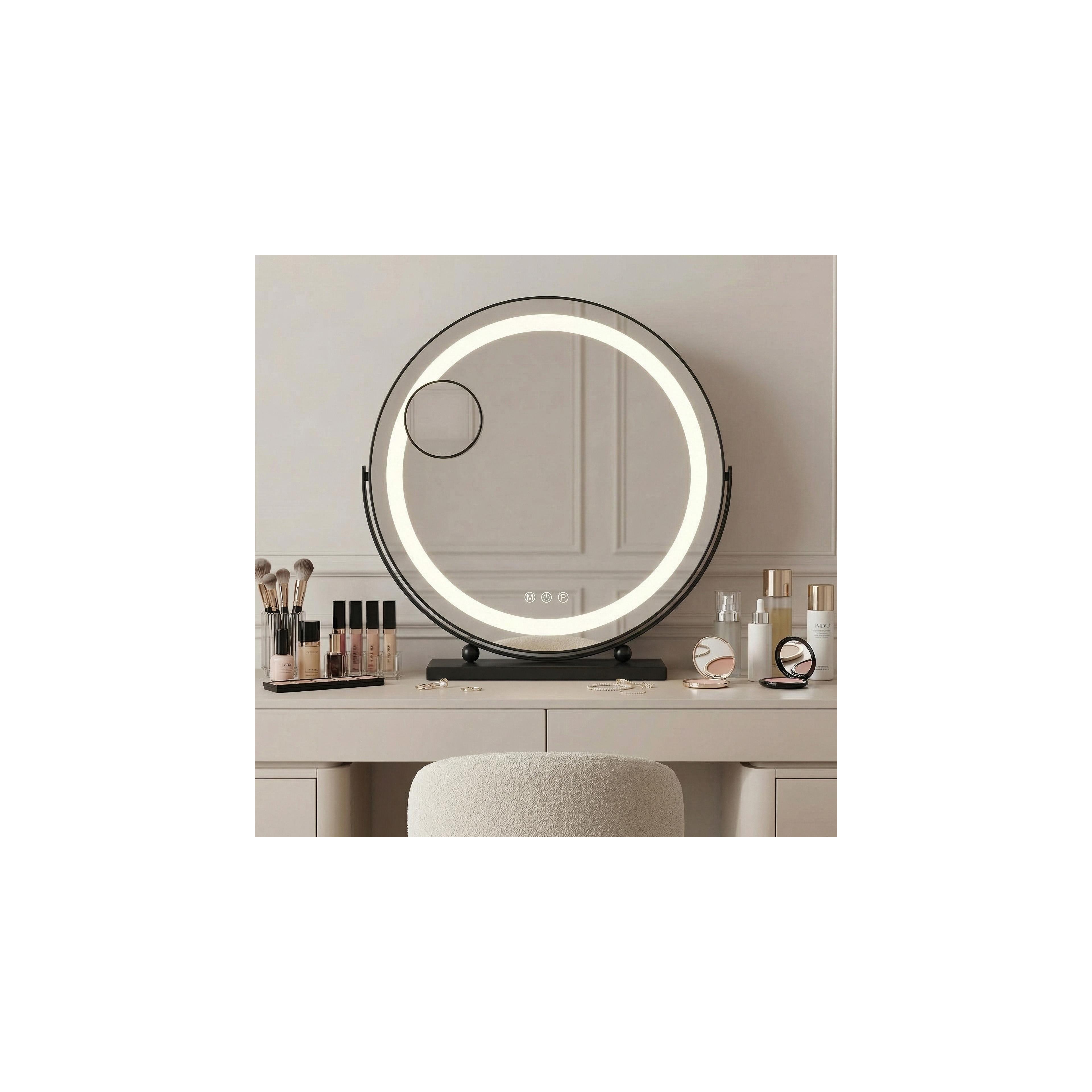 Mirror LED MAKE-UP Black 40 cm