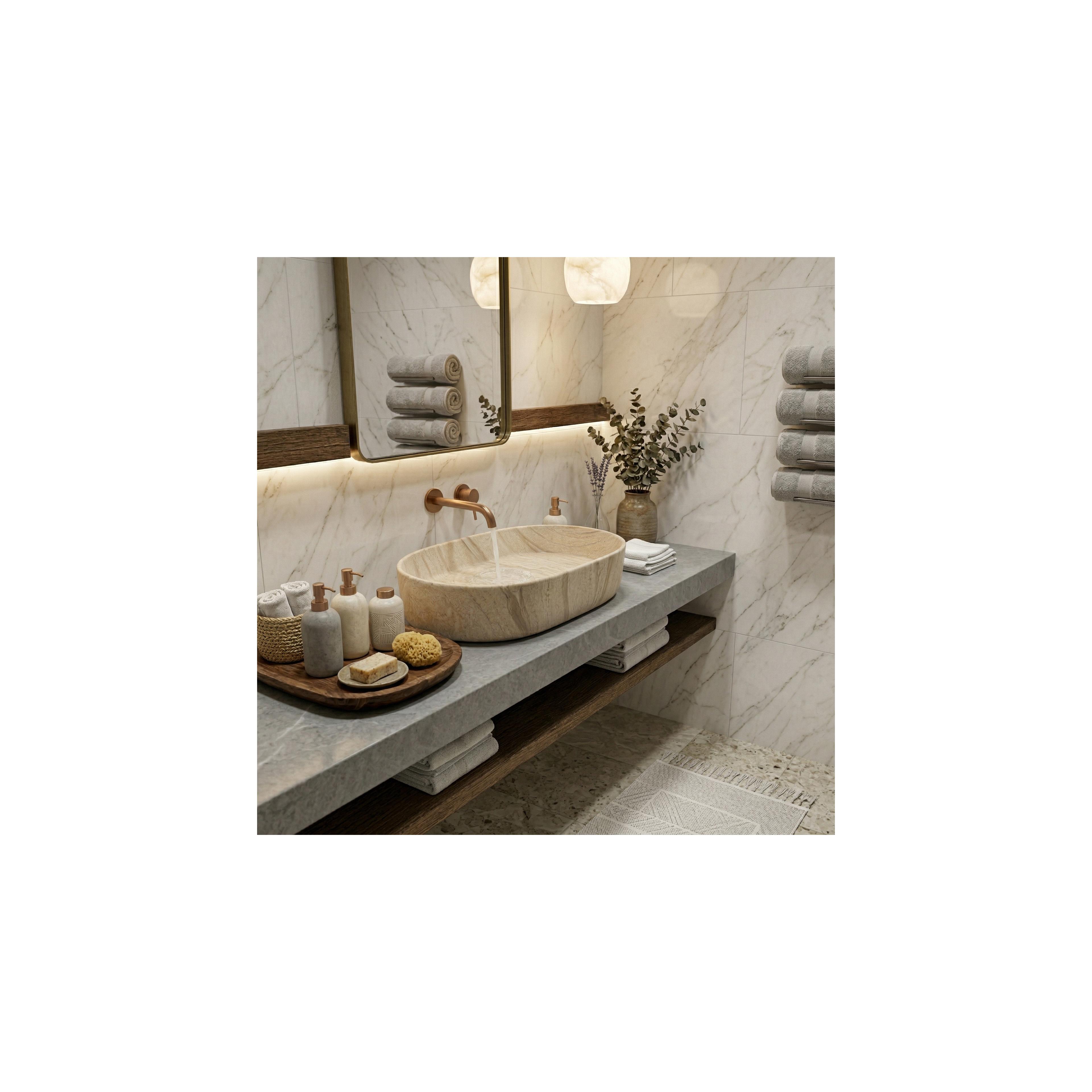 Countertop washbasin REA Nadia 60 Sahara