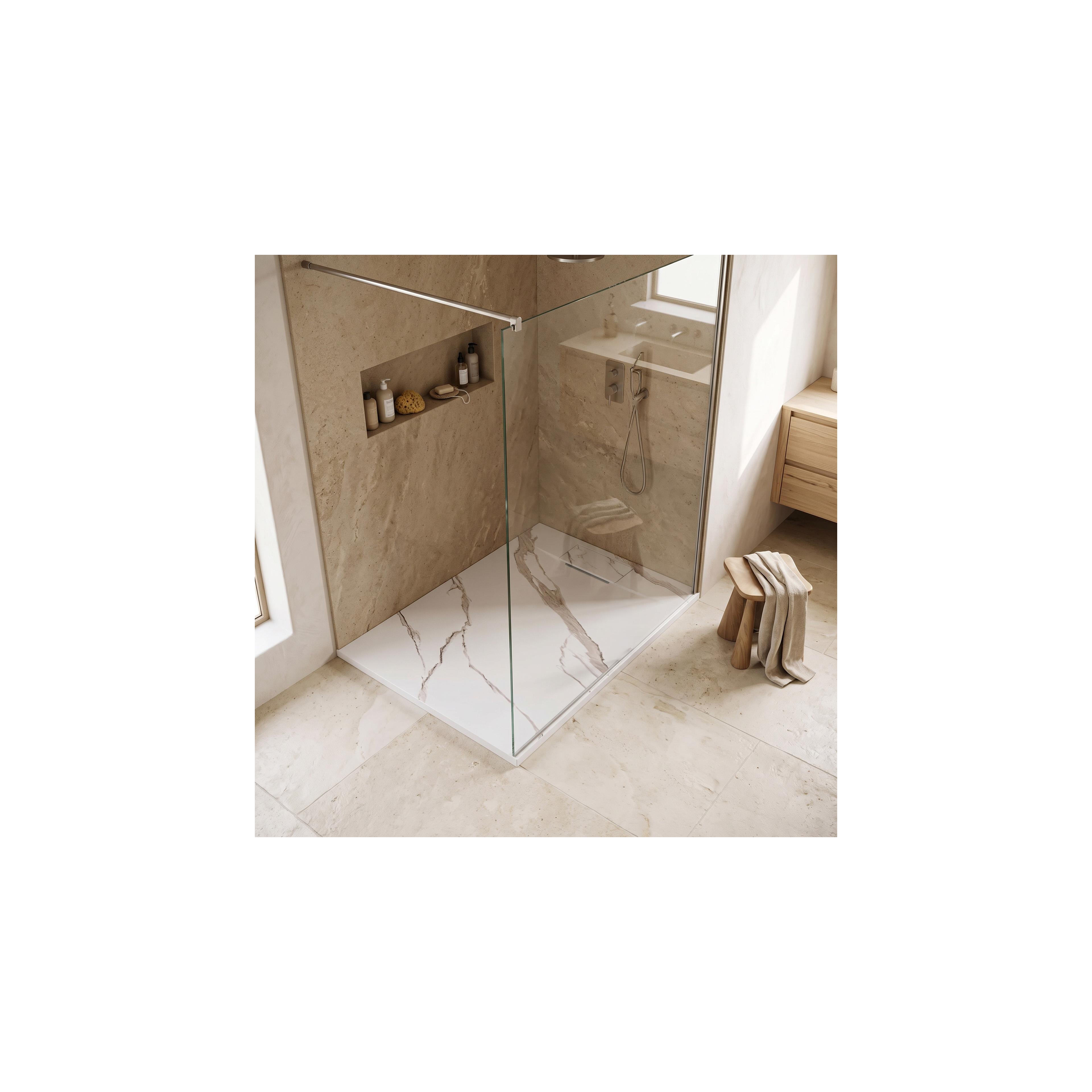 Duschkar Bazalt CARRARA WHITE 80x100