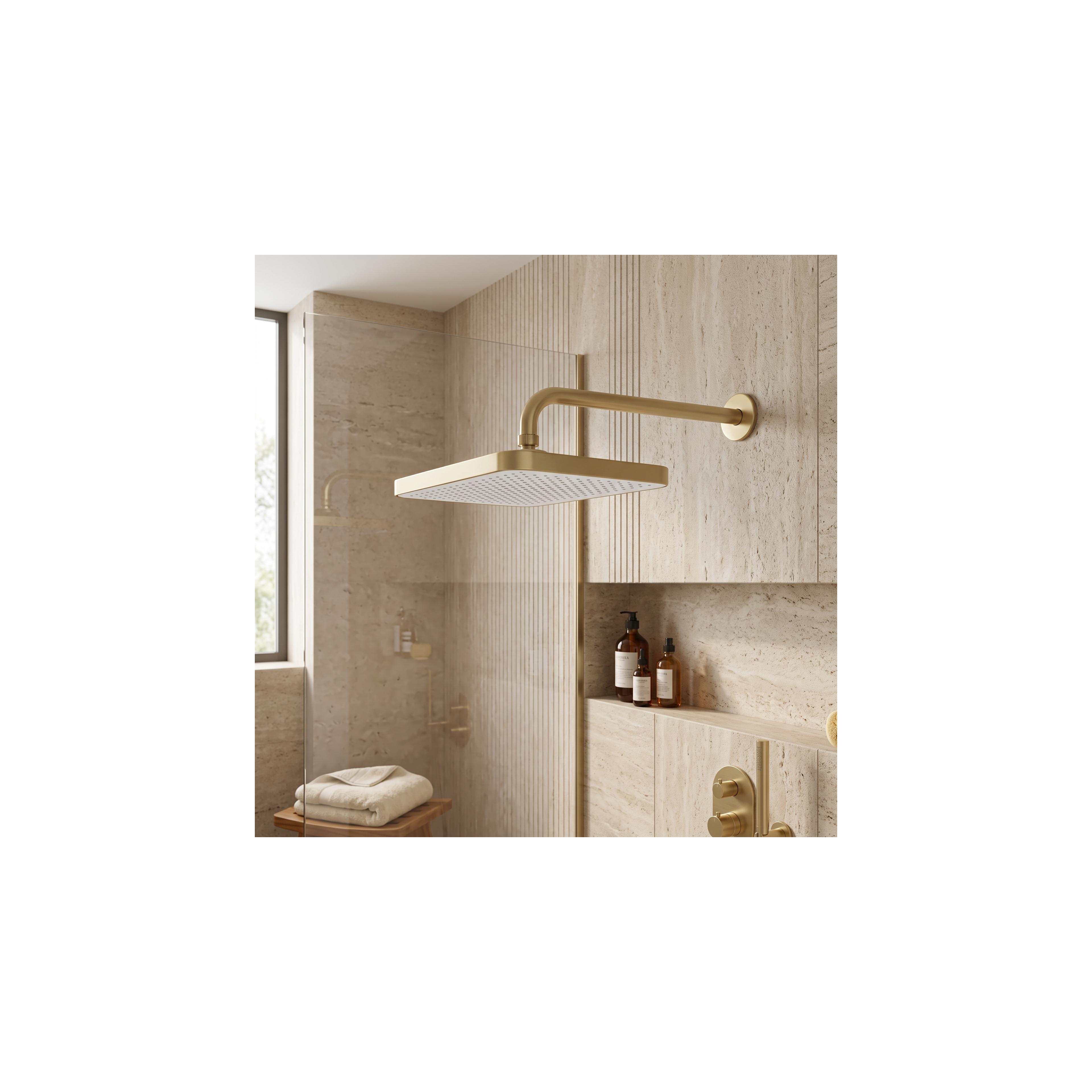Правоъгълна душ пита REA JS-032 Brushed Gold