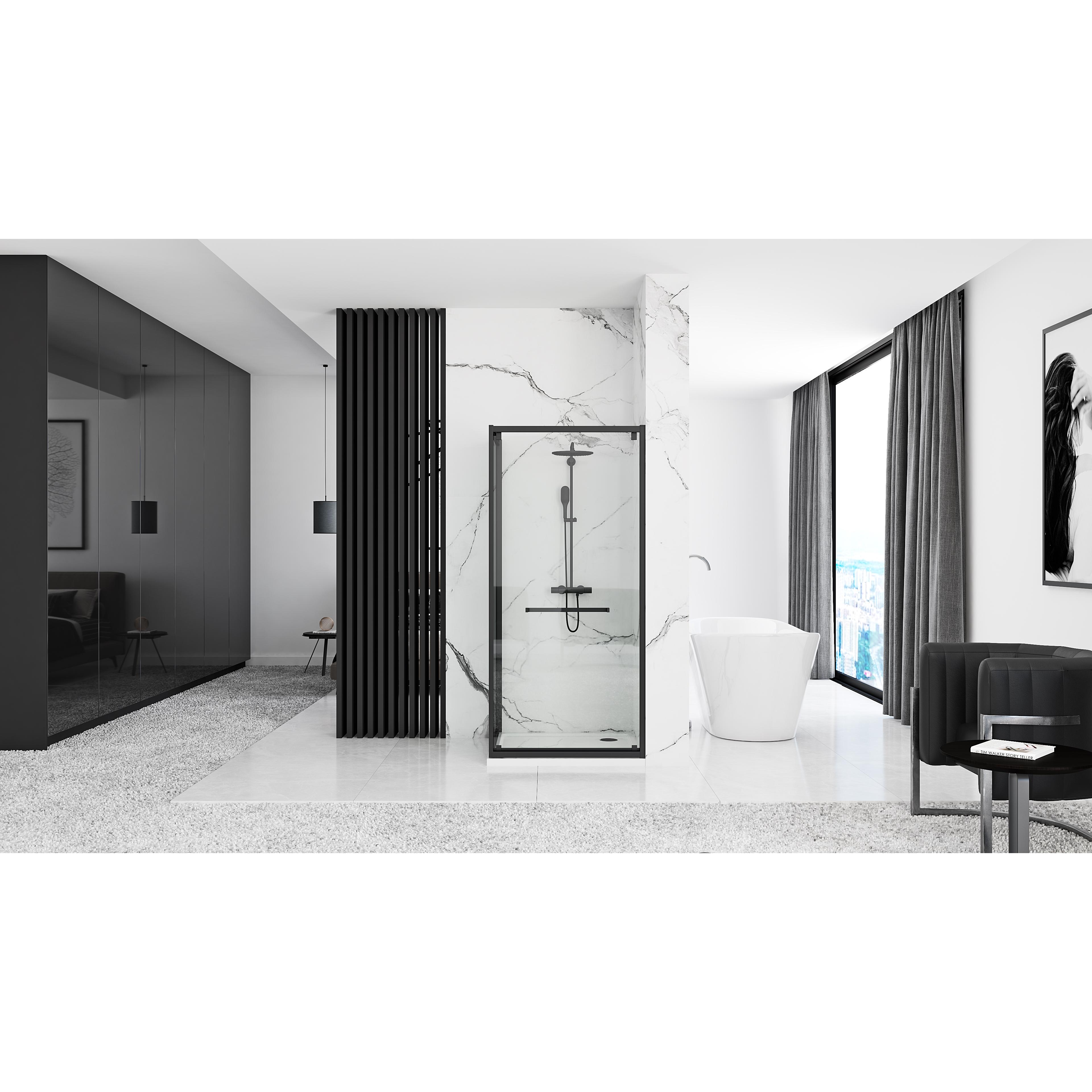 Душевая кабина Rea Space In Black 80x100