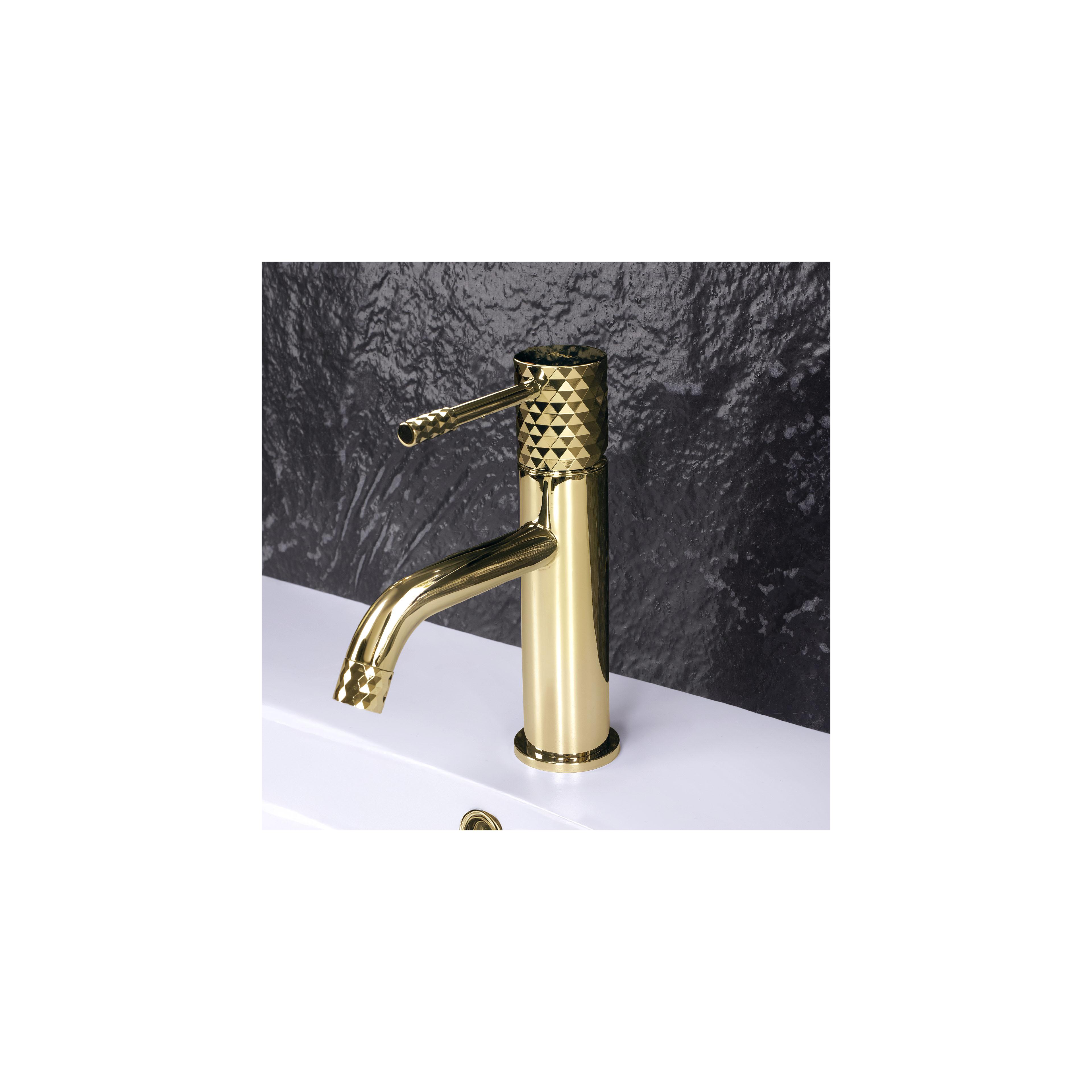 Bathroom faucet Rea Lungo Diamond Gold