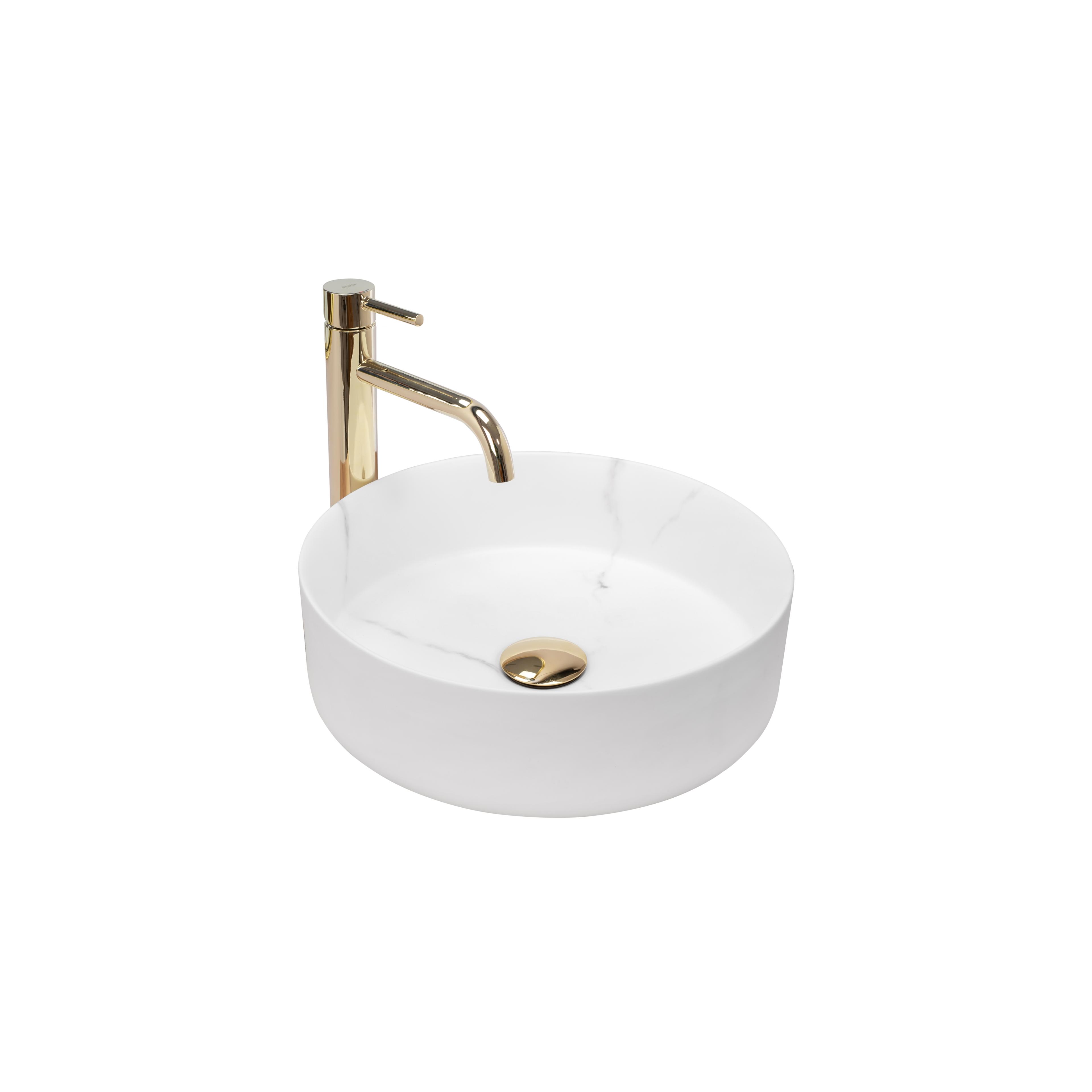 Aufsatzwaschbecken Rea Sami Marble Mat