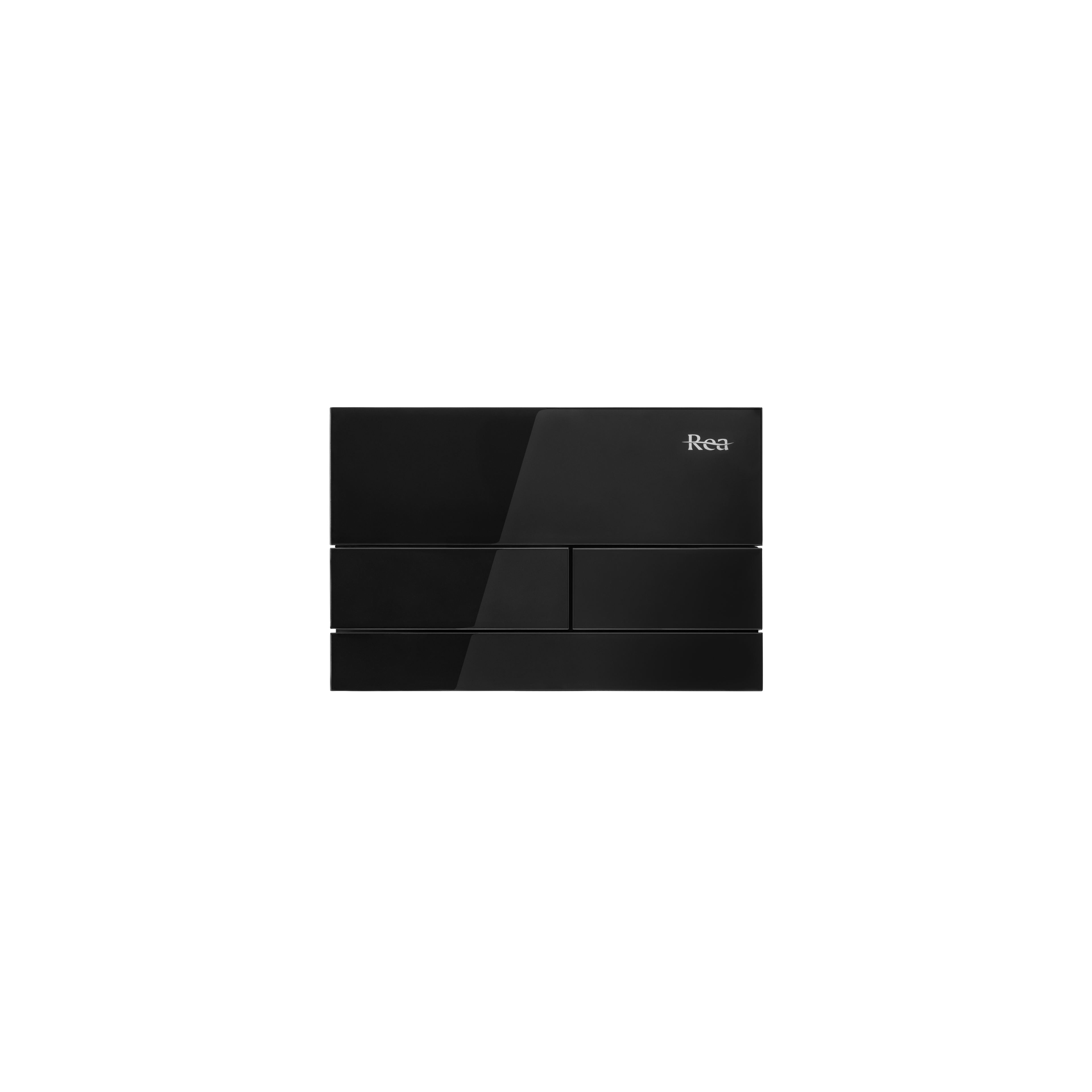 WC öblítő gomb K011A-Q és Slim024N Rea T Black Glass