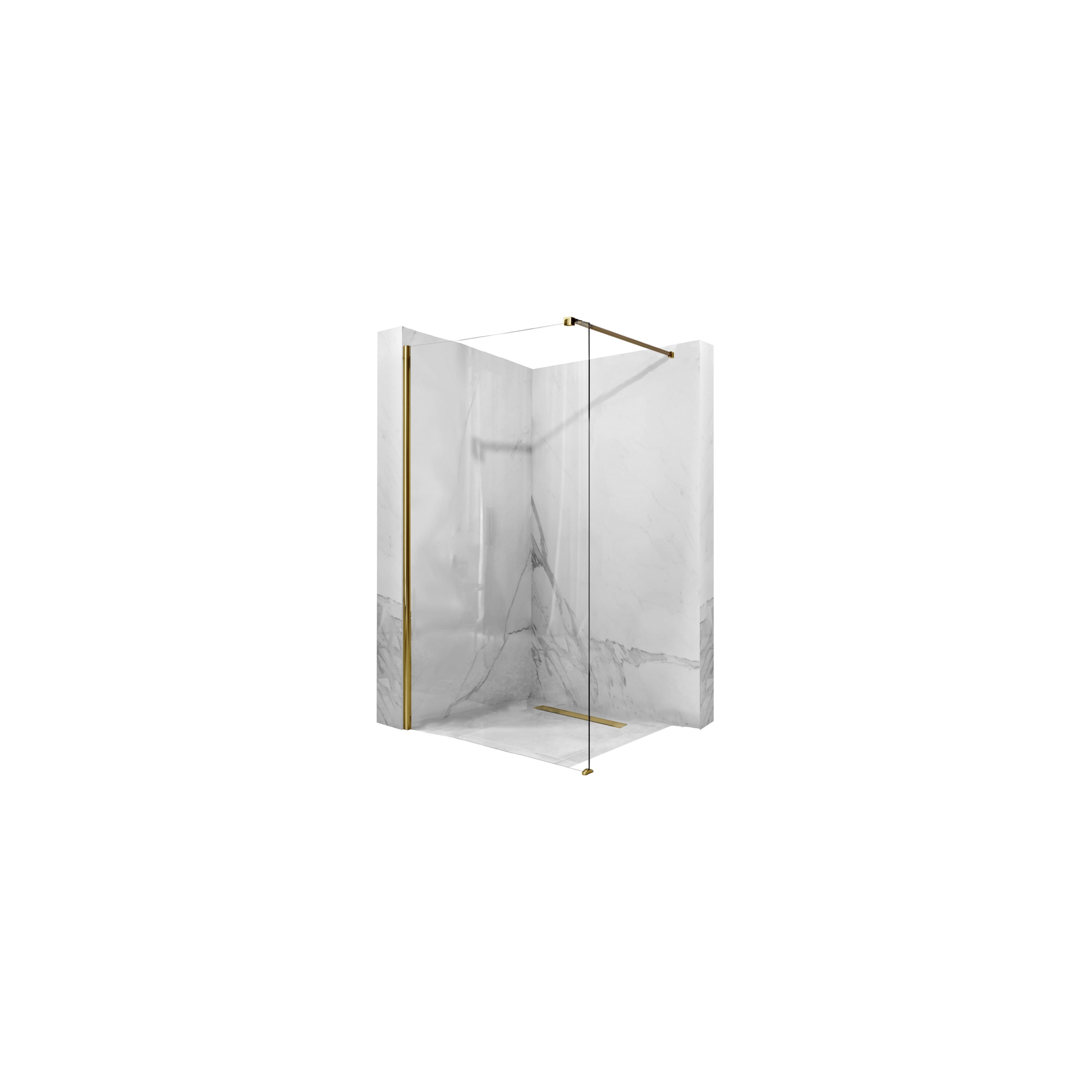 Douchescherm Rea Aero Gold 100 Walk In