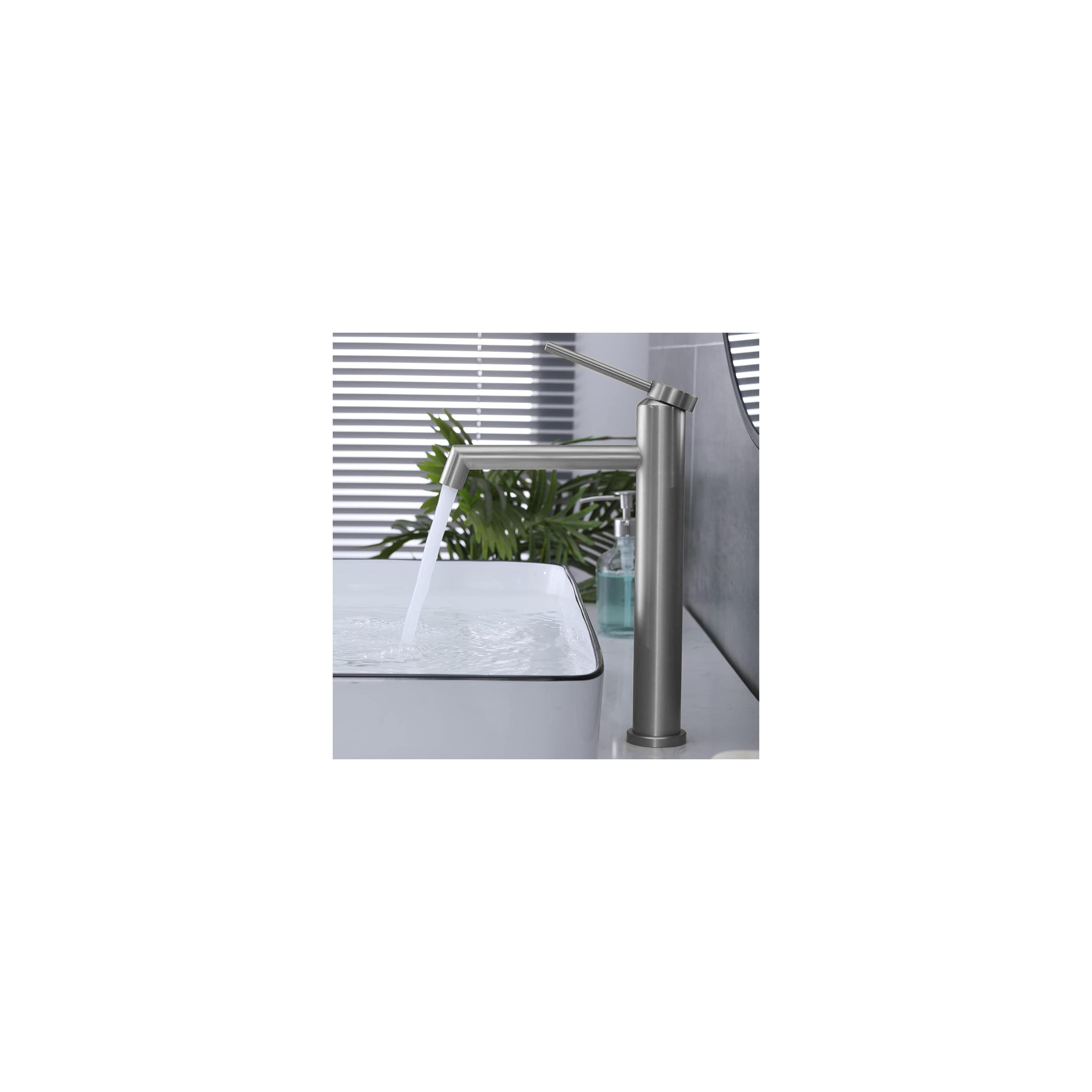 Rea Foss Nickel Brush High slavina za umivaonik