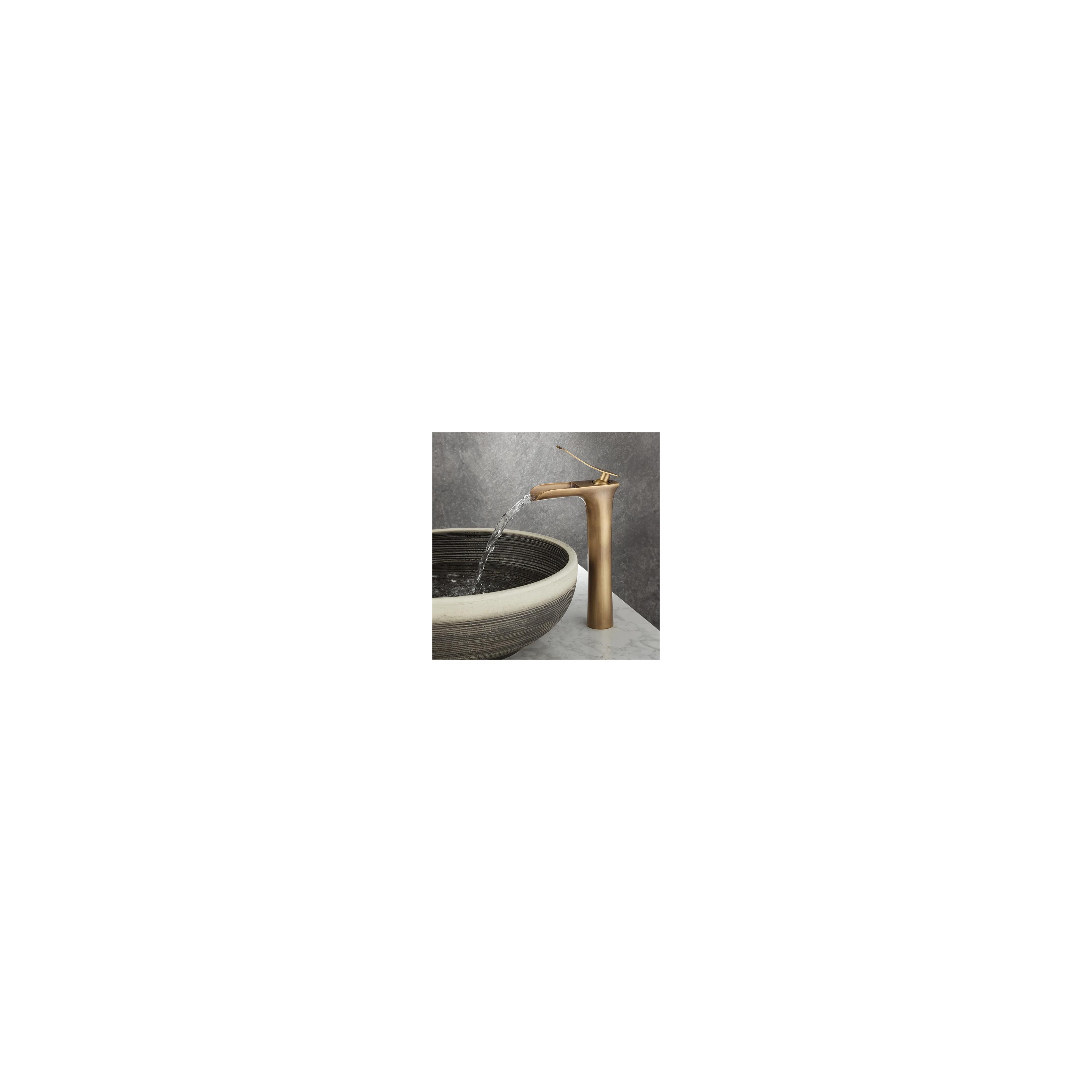 Waschbeckenarmatur Rea Laguna antique Brush Gold high