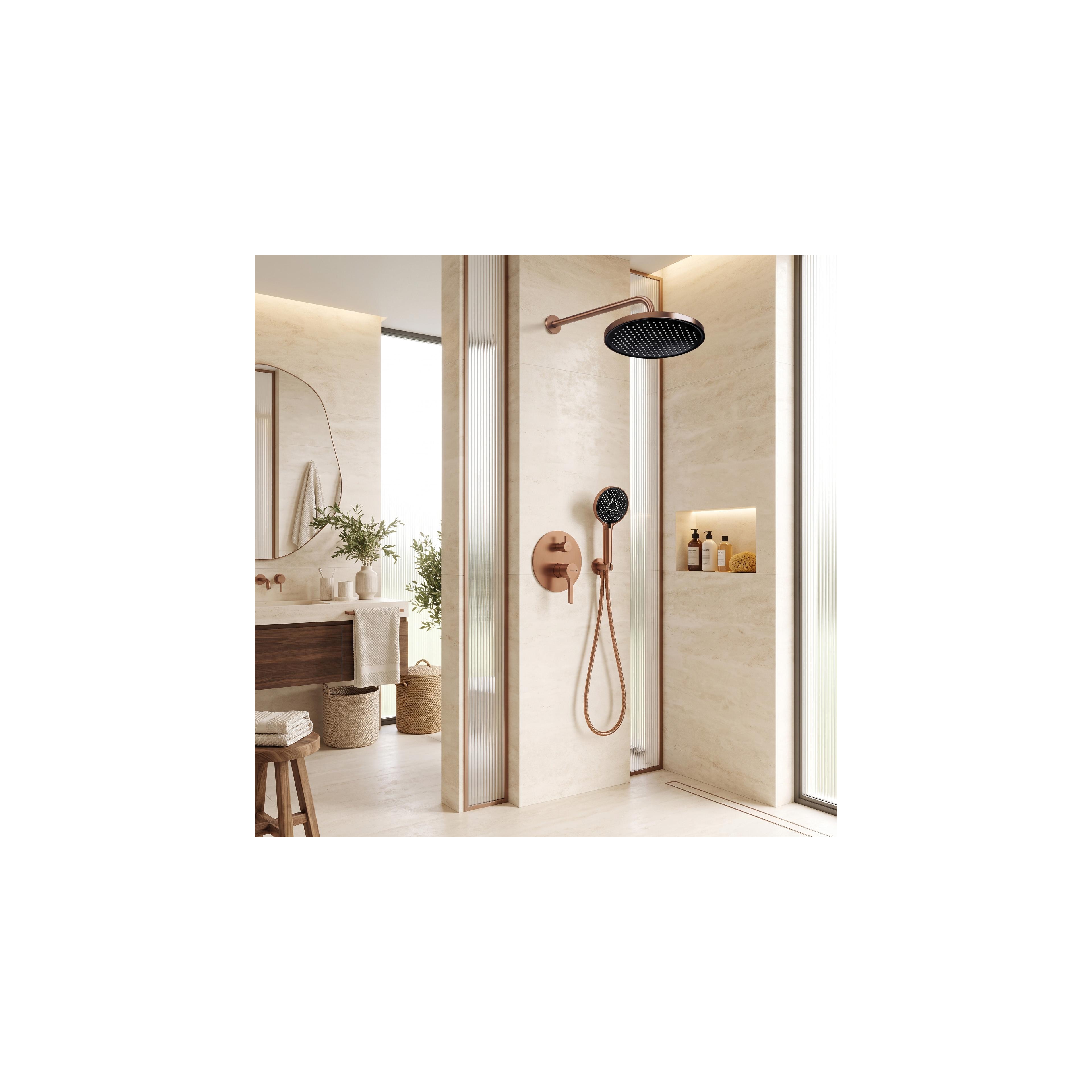 Kit de douche encastré Rea Maxim Brush Copper  + BOX