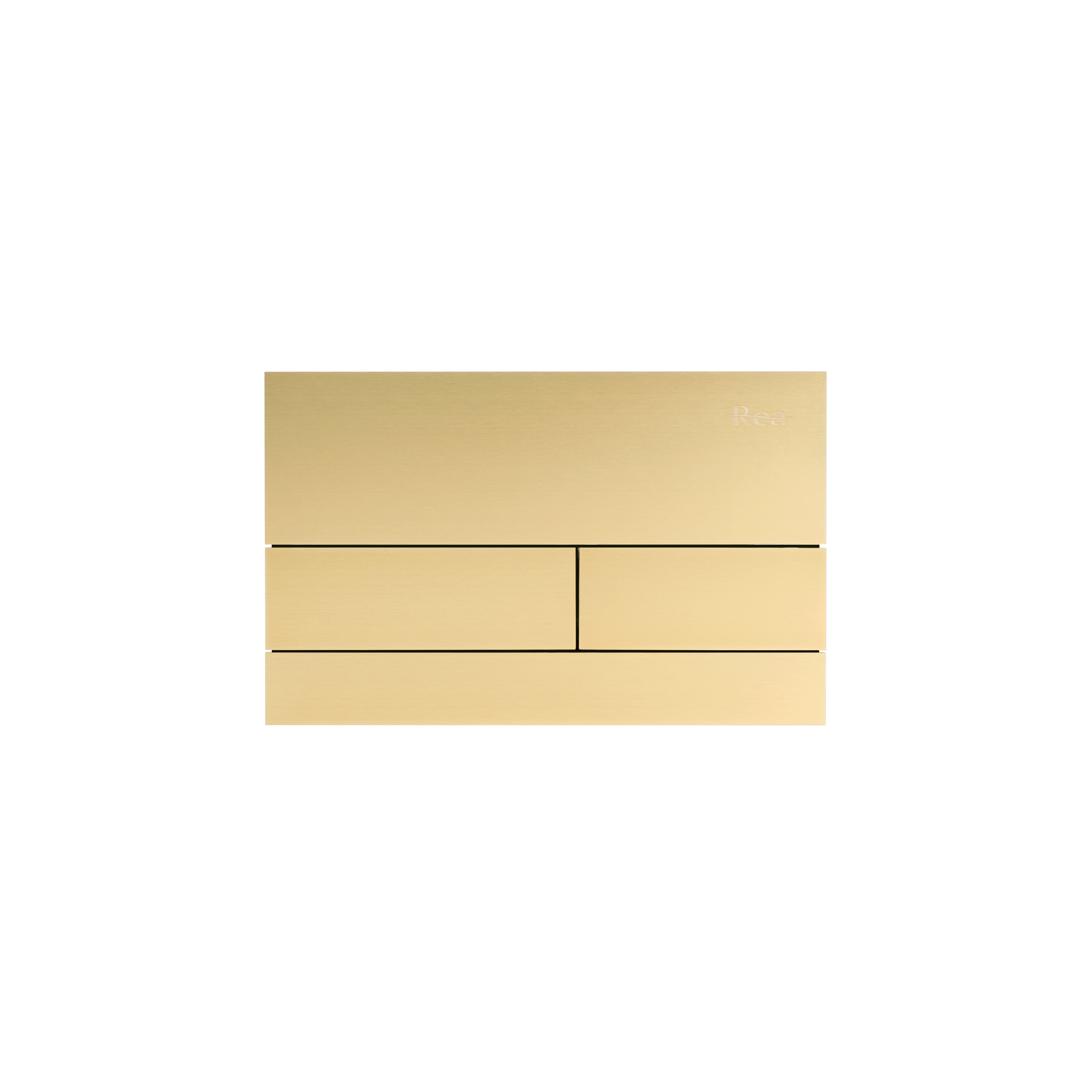 Gestell Unterputz-Set Slim 024N für WC-Becken mit T-Taste Gold Gebürstet