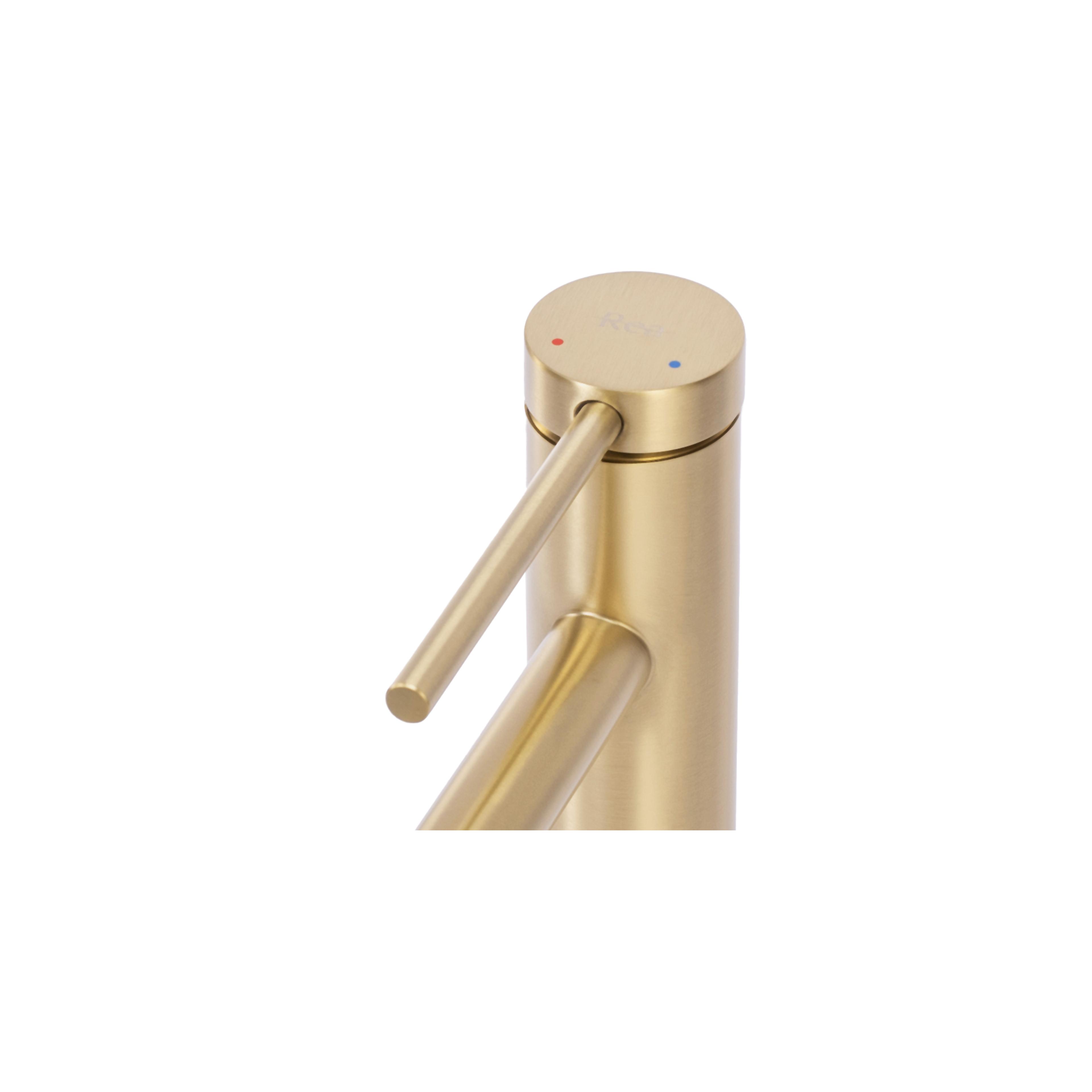 Waschbeckenarmatur Rea Foss GOLD BRUSH High