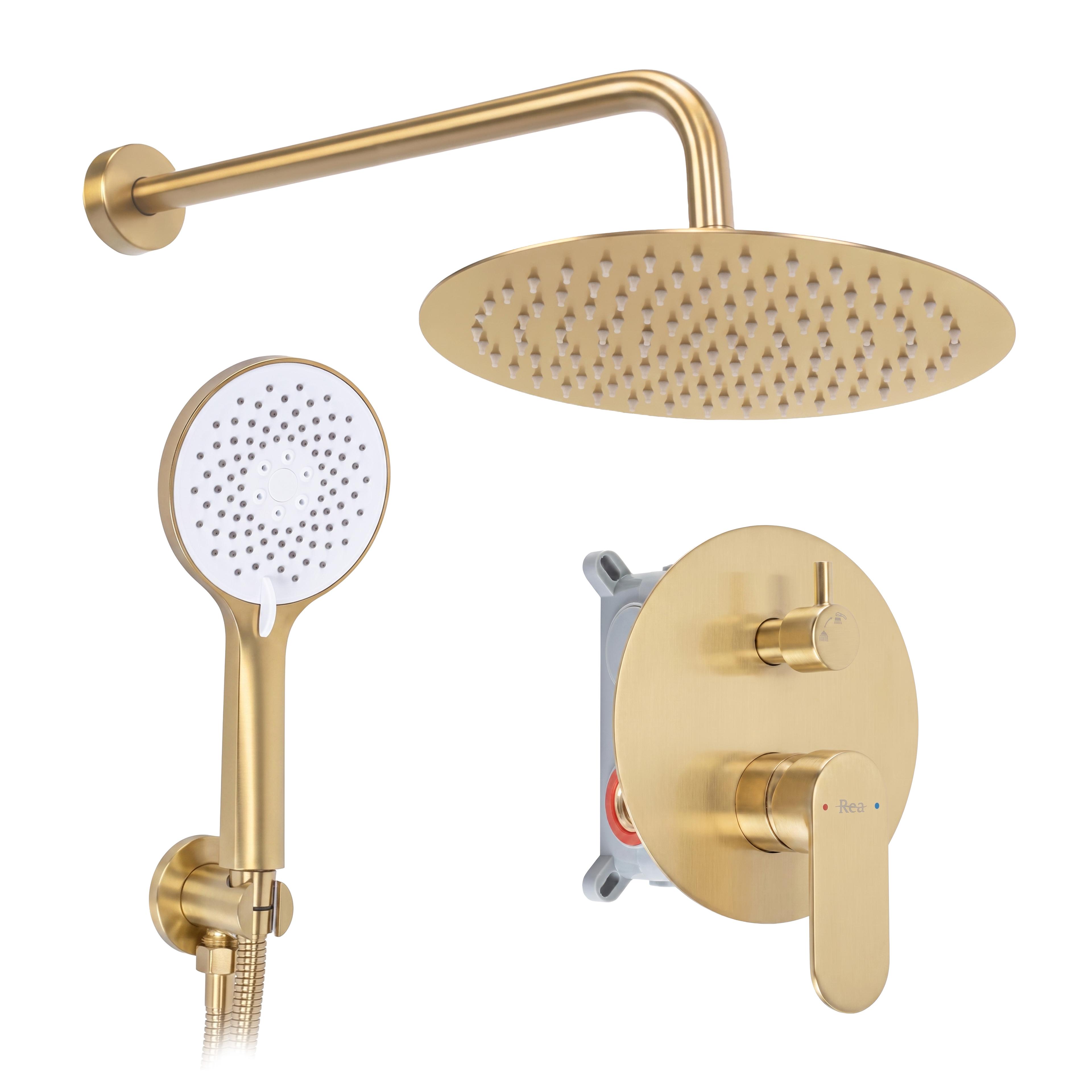Shower system Rea Drop Brush Gold + BOX