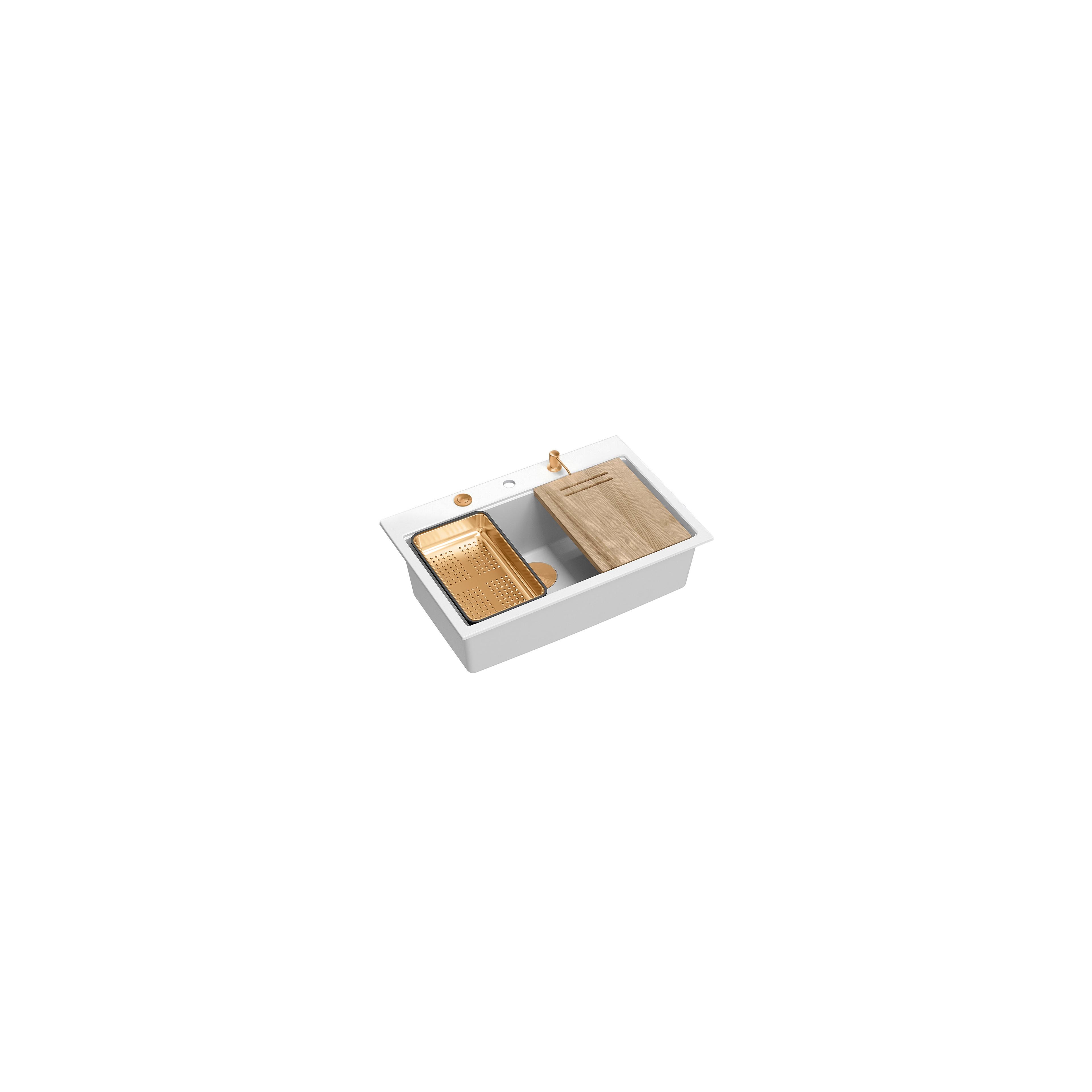 Pia de granito branco MARC 110 WORKSTATION