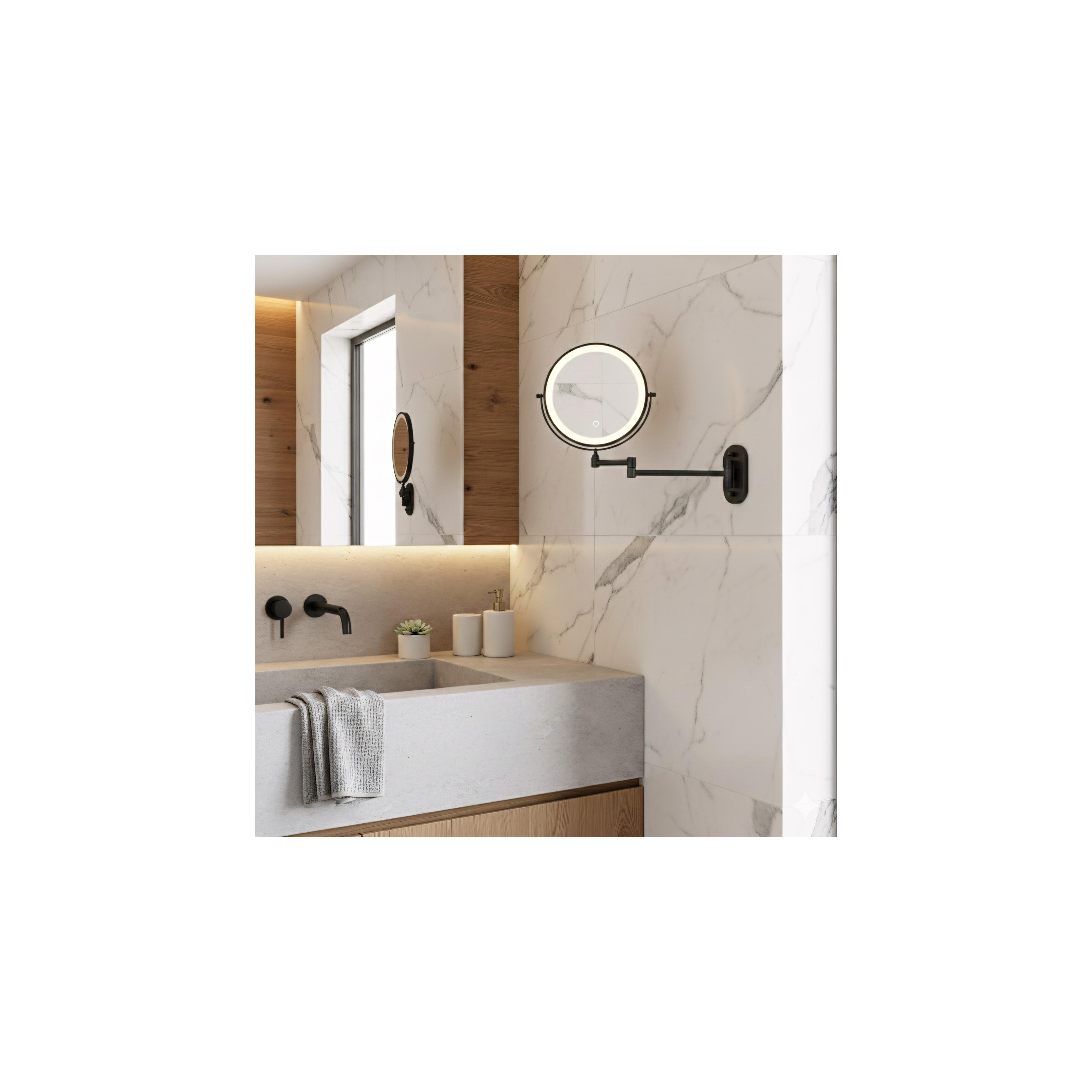 Mirror LED Glow Black