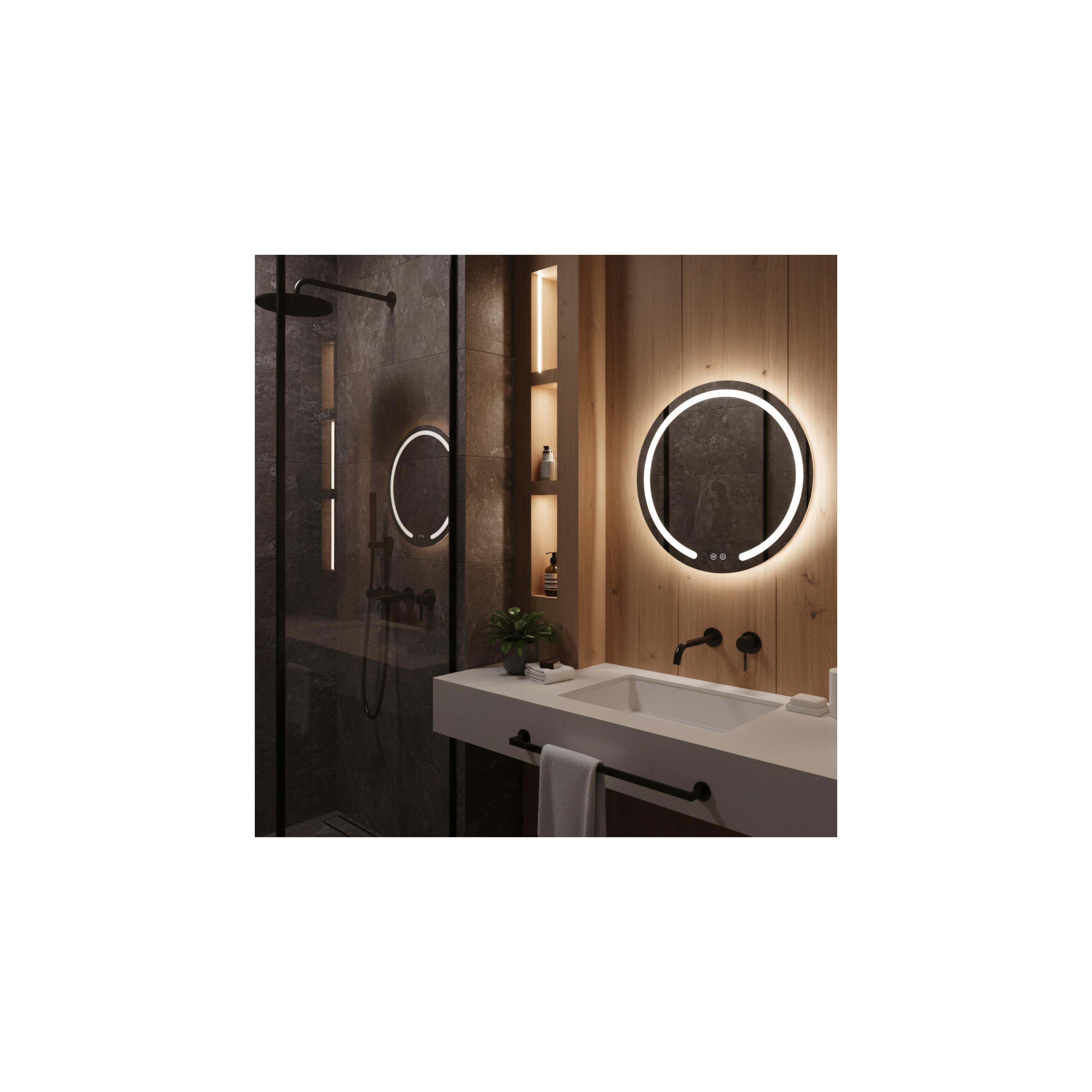 Spiegel LED 60cm Modern