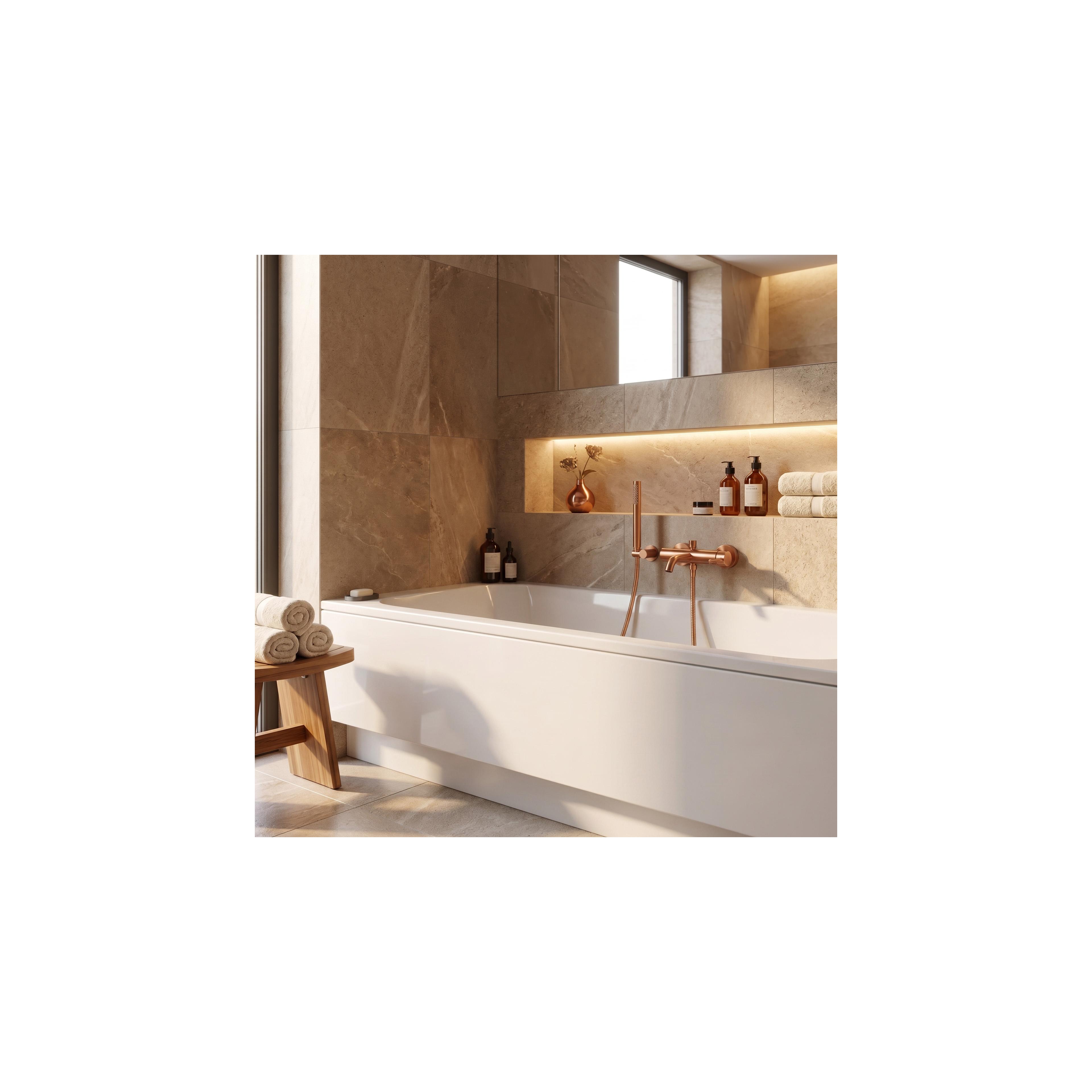 Bathroom faucet Rea Lungo Copper Brush