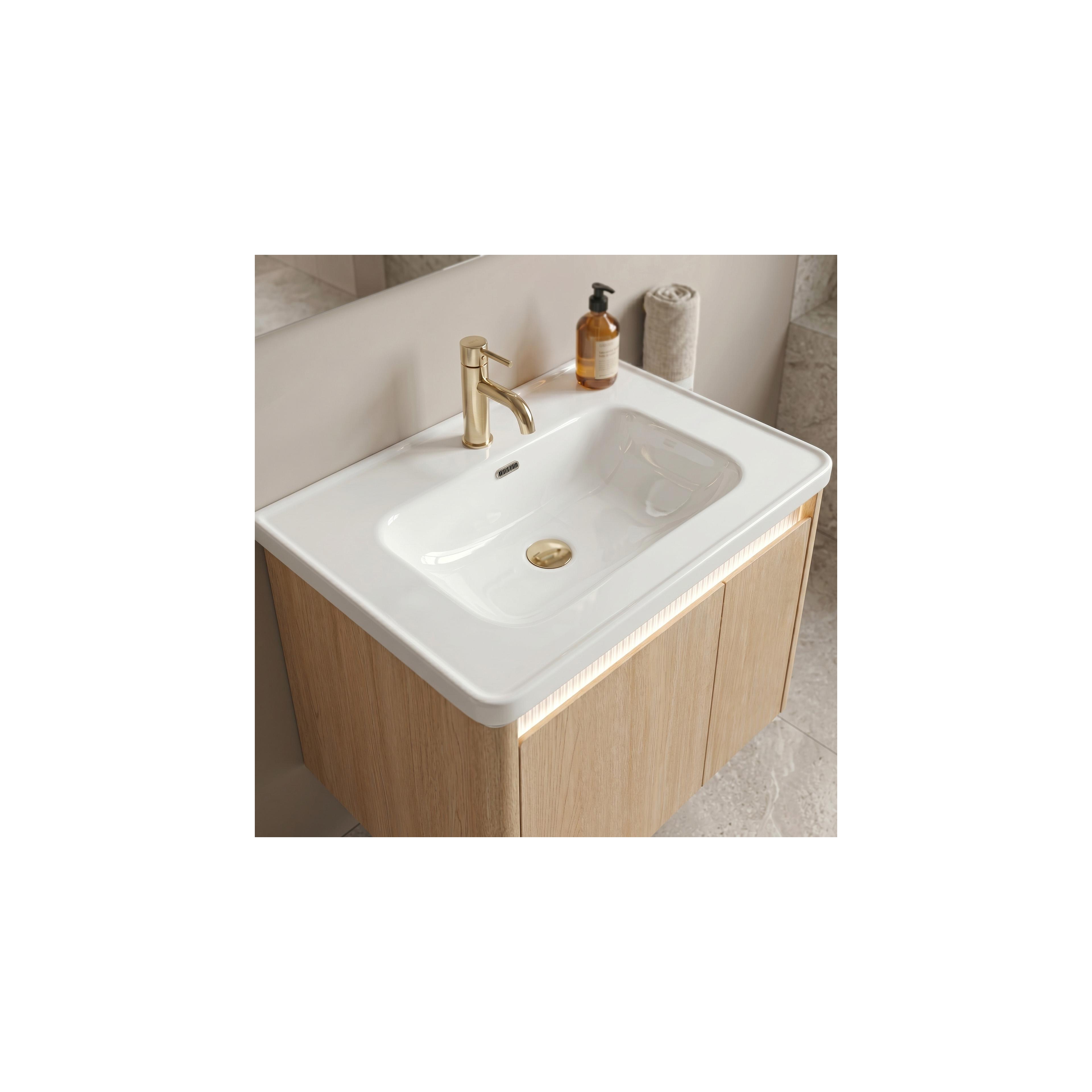 Set kupaonskog namještaja s umivaonikom DE07-70 Oak 70CM
