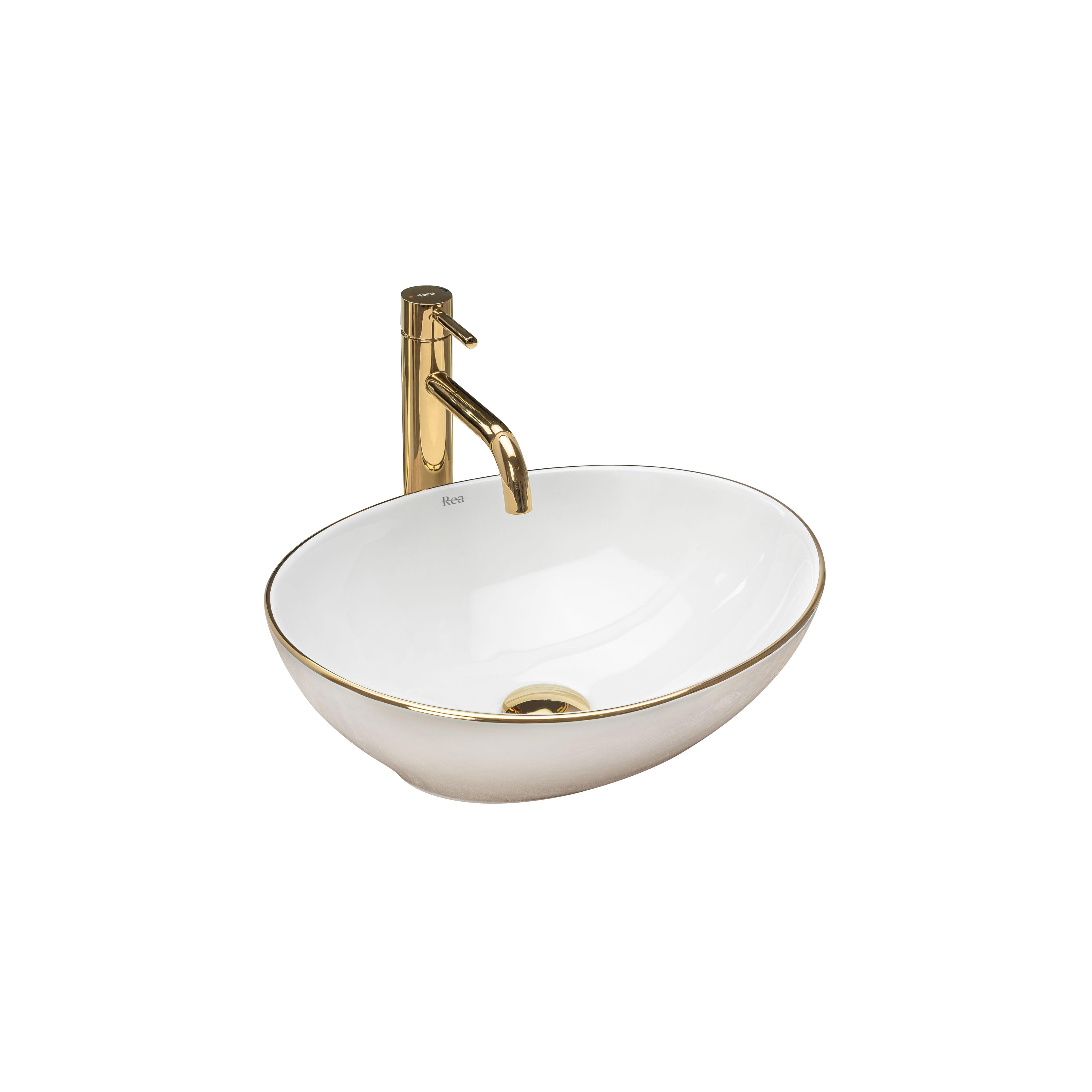 Countertop washbasin Rea Sofia Gold Edge