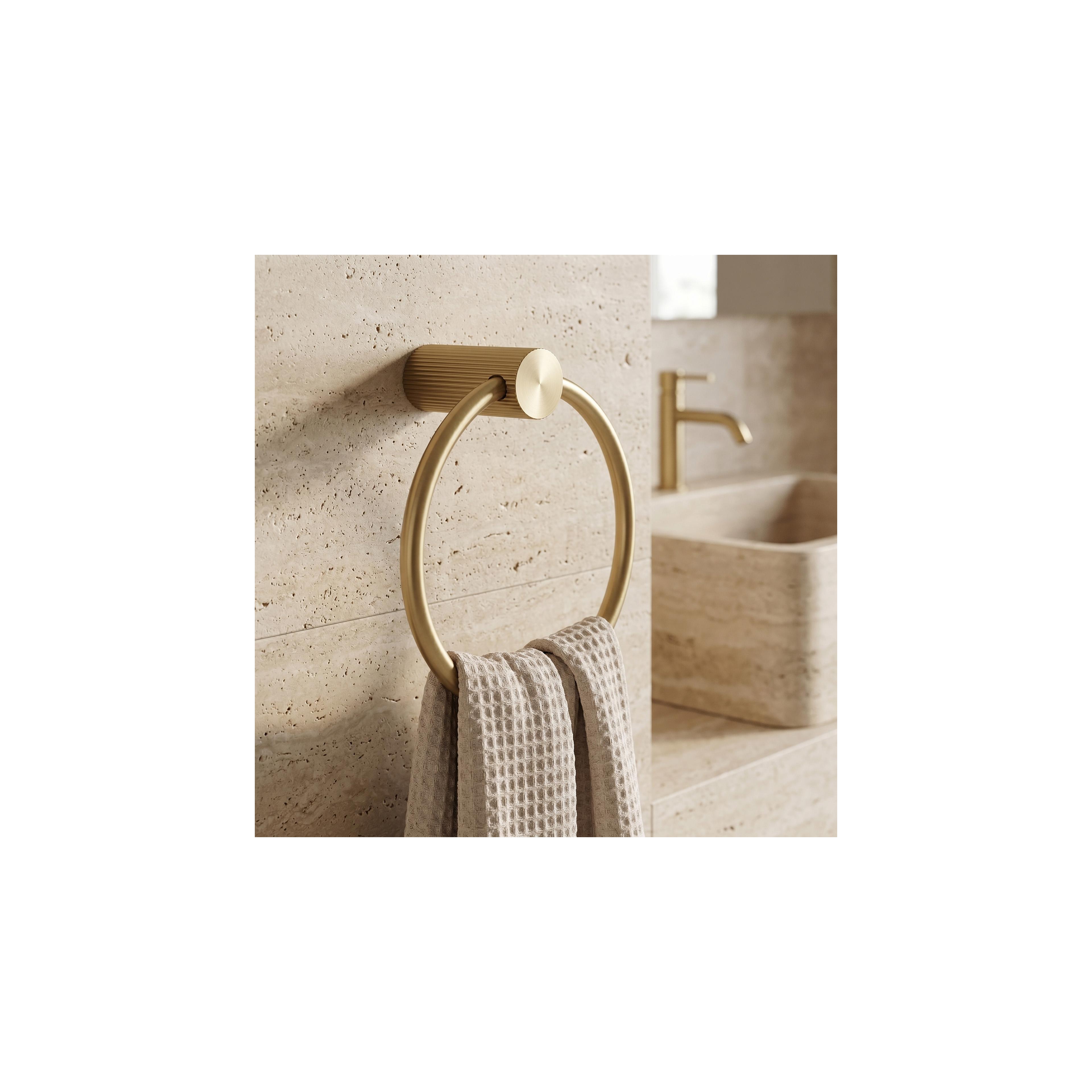 Badezimmerhaken Ring 64106 SOLO Brush Gold