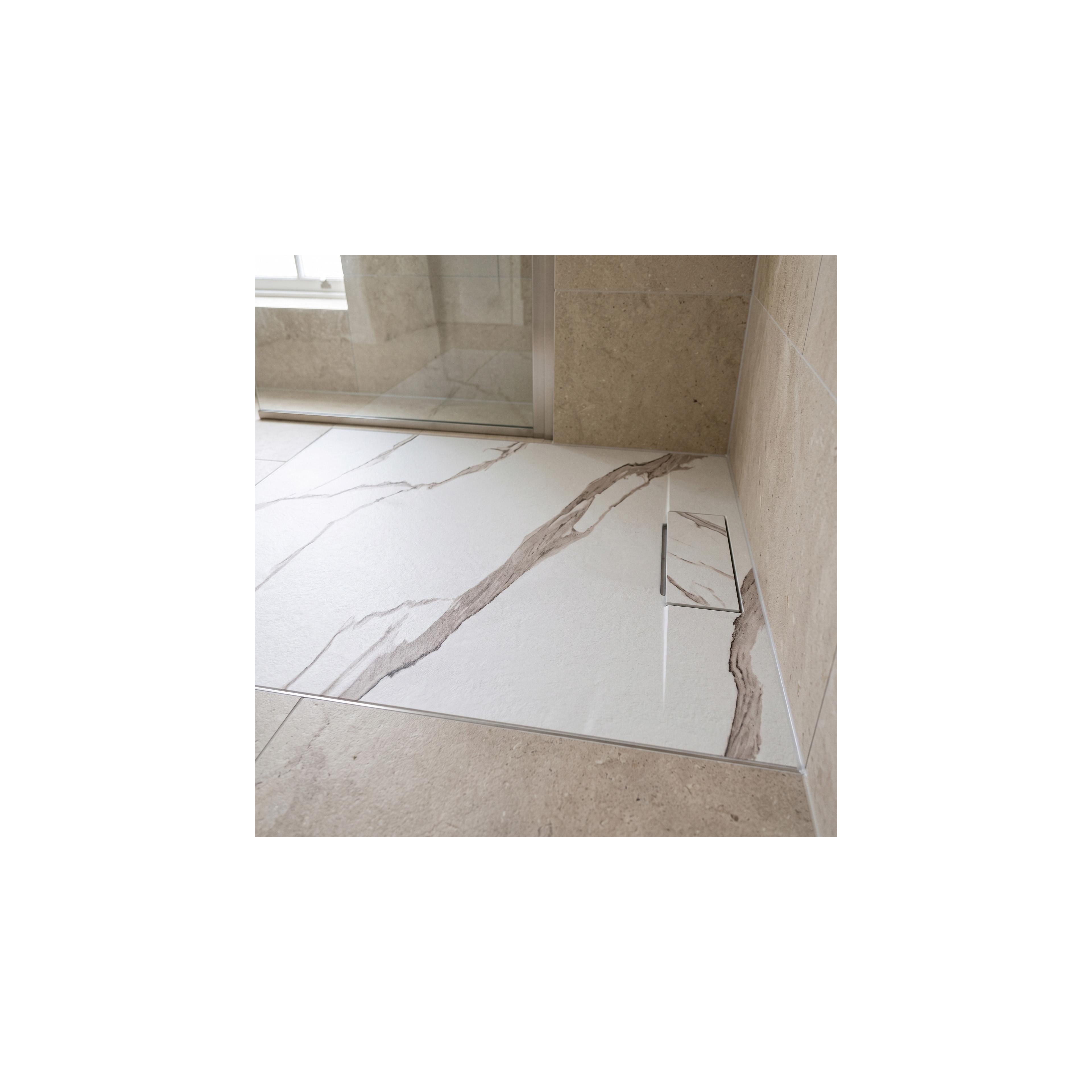 Duschkar Bazalt CARRARA WHITE 80x100