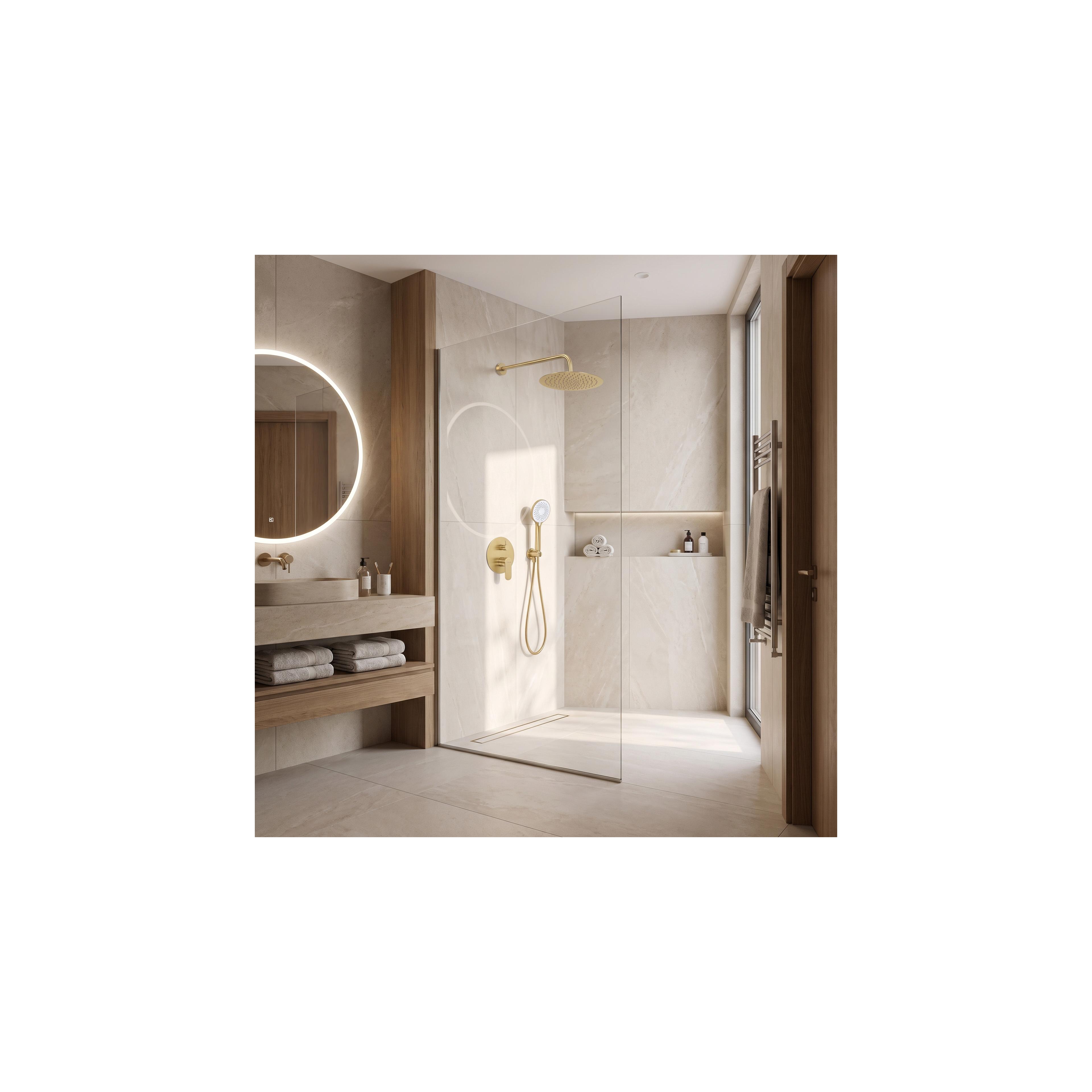 Shower system Rea Drop Brush Gold + BOX