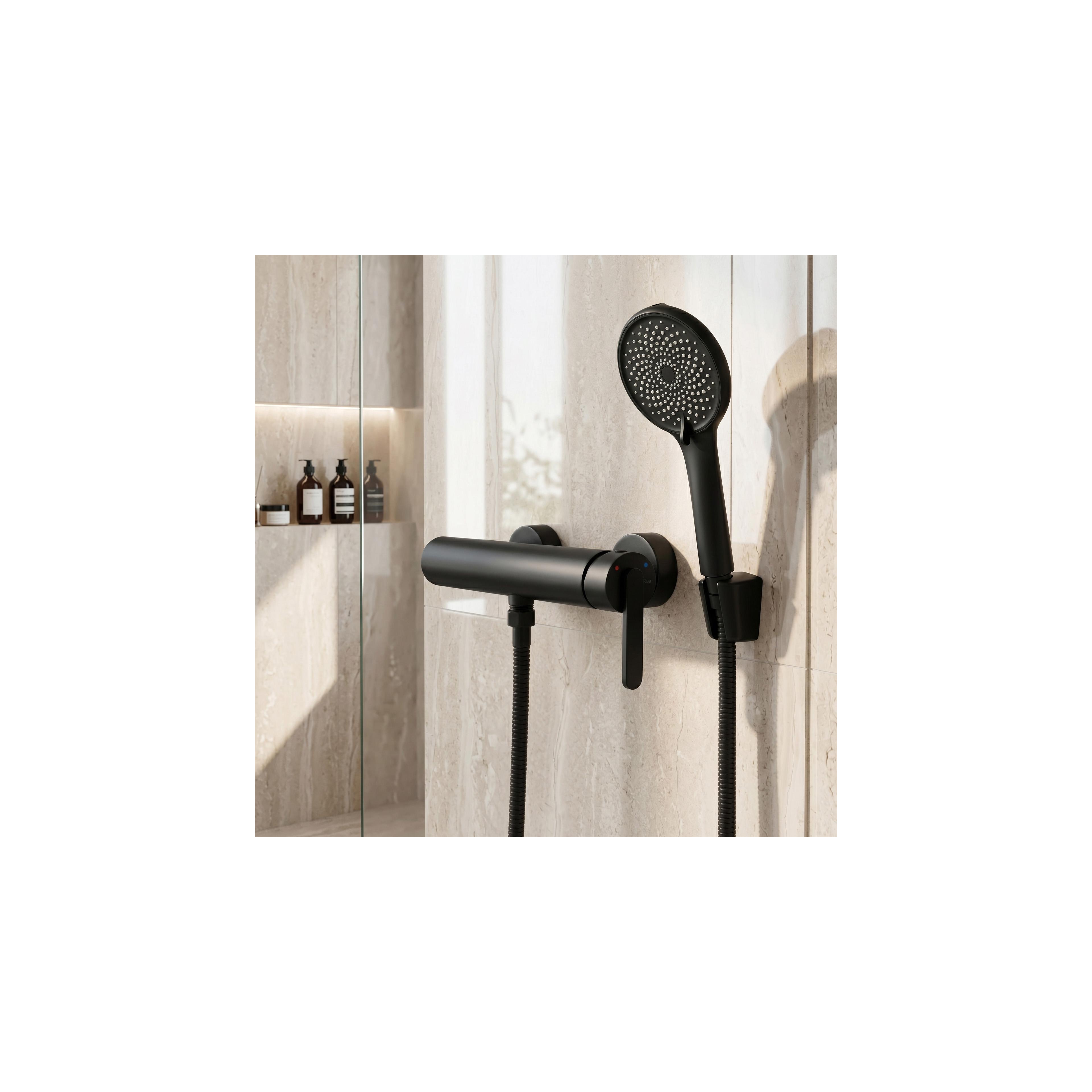 Badkarsblandare REA Ontario Side Black