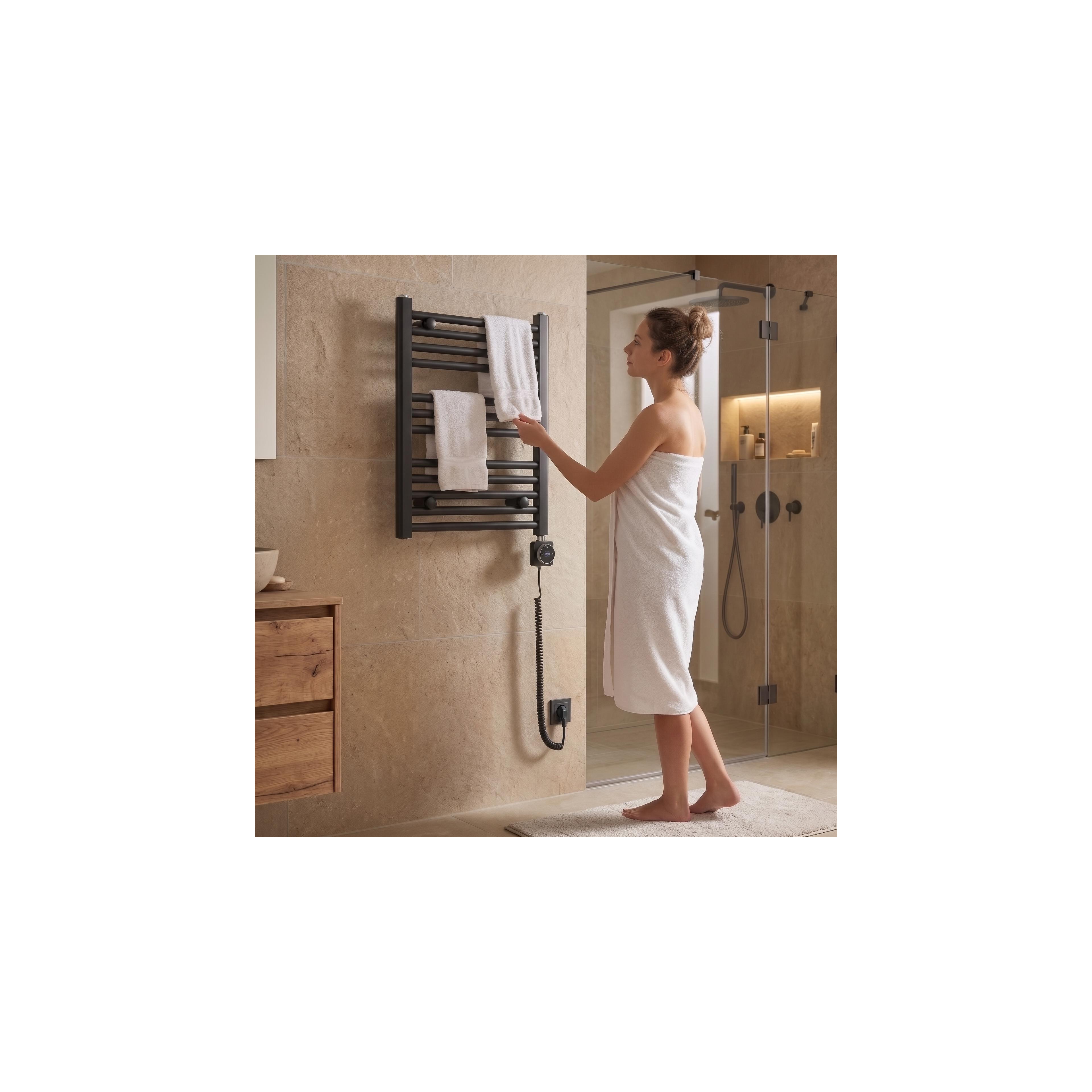 Electric Radiator Rea Moris 80X50 Black