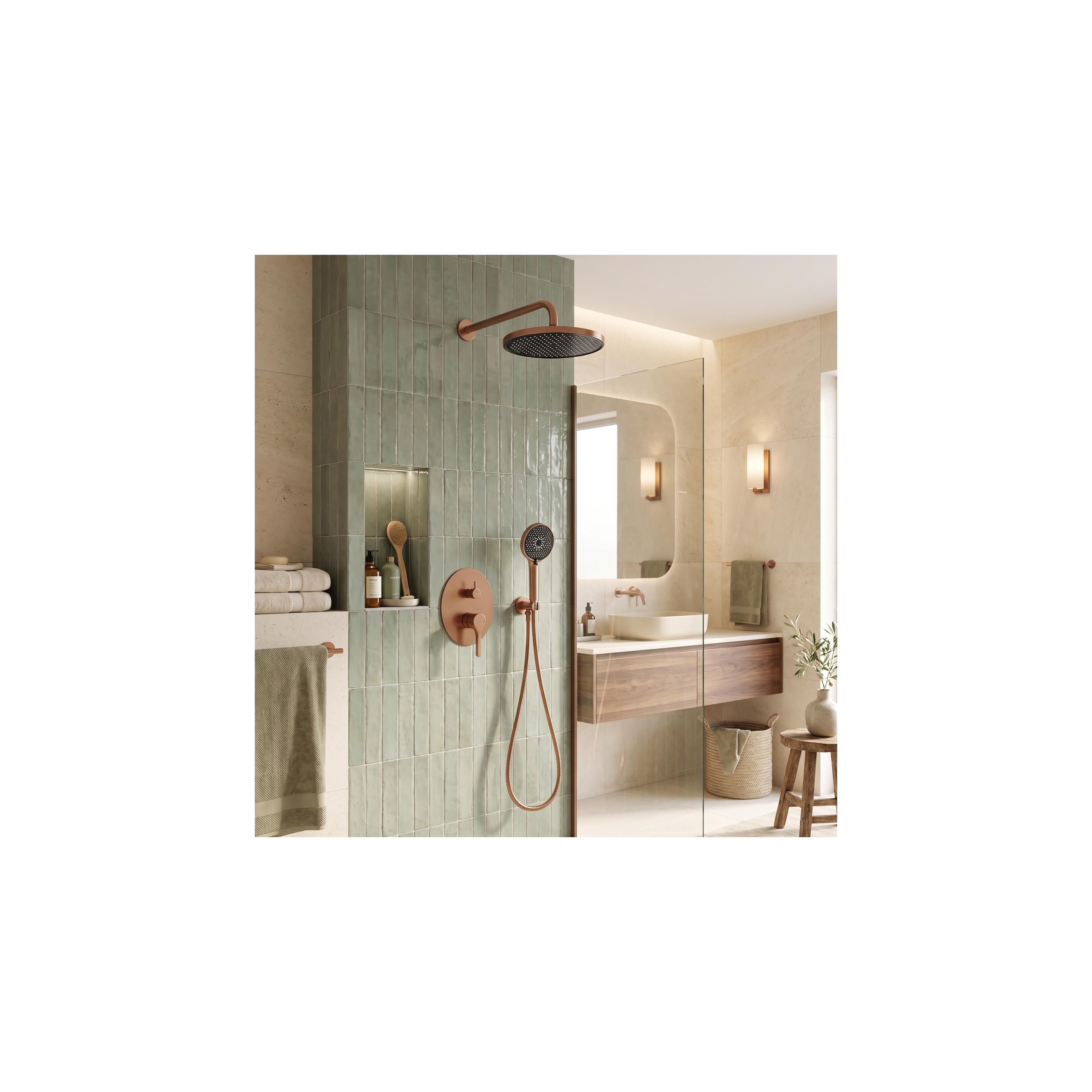 Kit de douche encastré Rea Maxim Brush Copper  + BOX