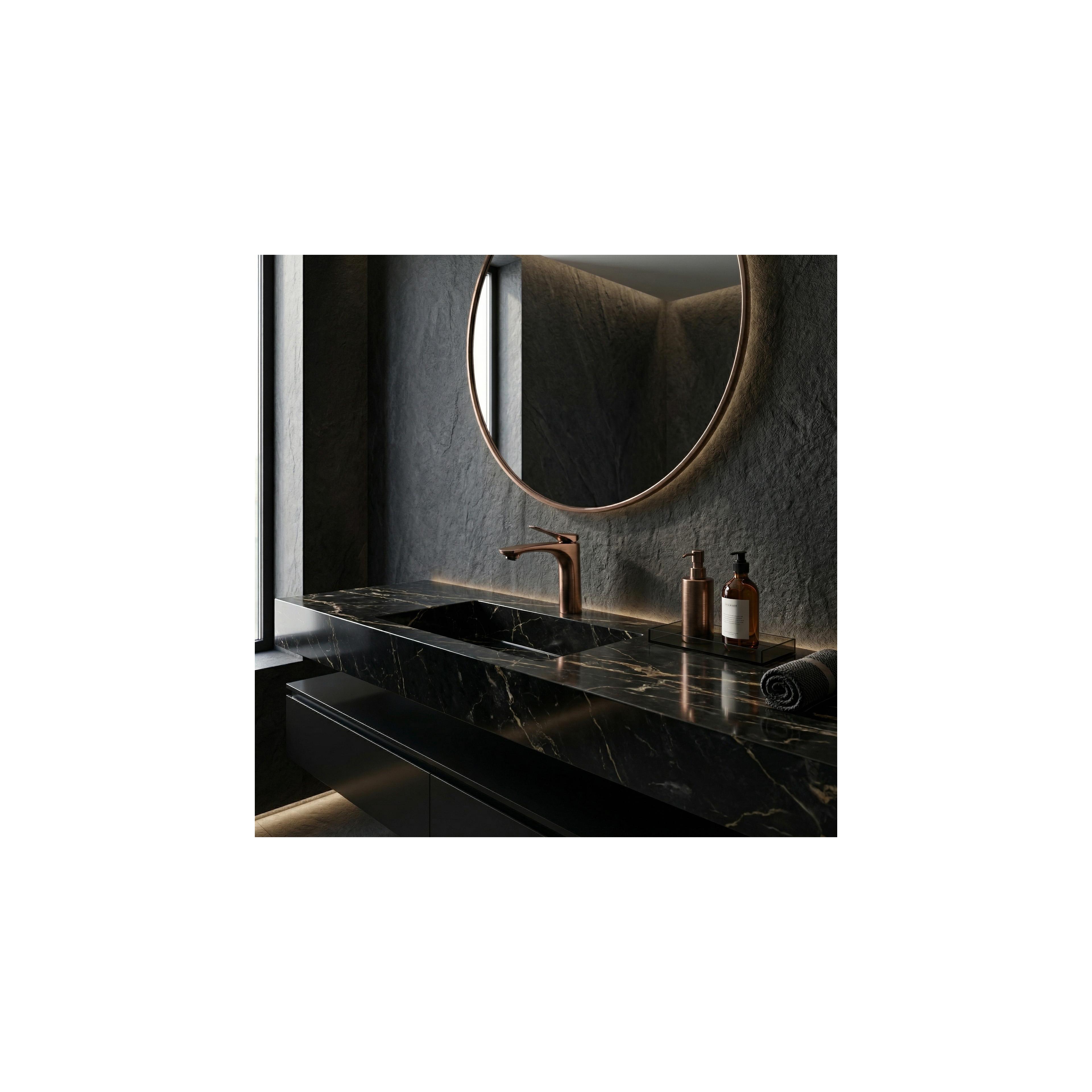 Tvättställsblandare PREMIUM REA Vision Copper Brush Low