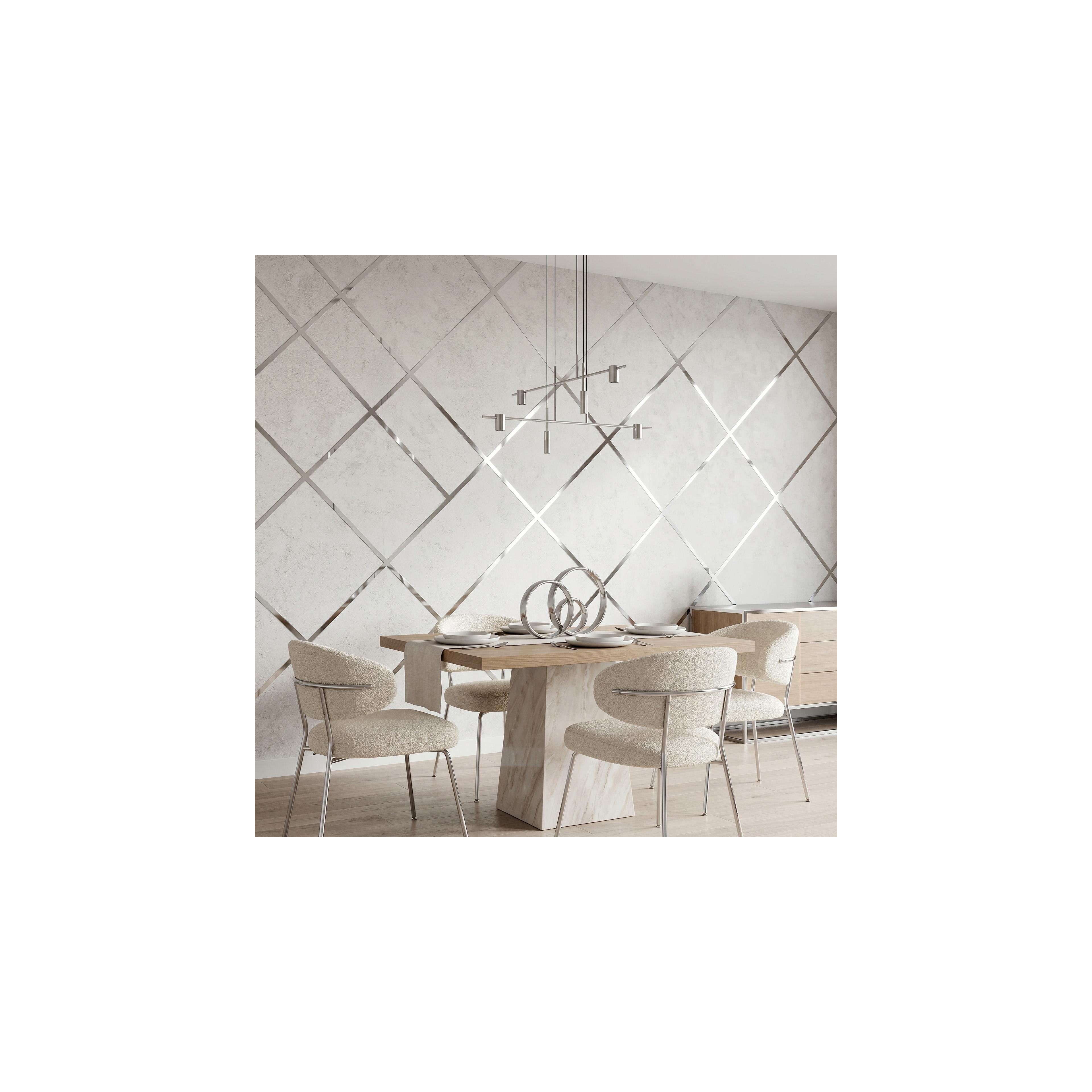 Selbstklebende Zierleiste Rea P14454CC 3,8cm Silver