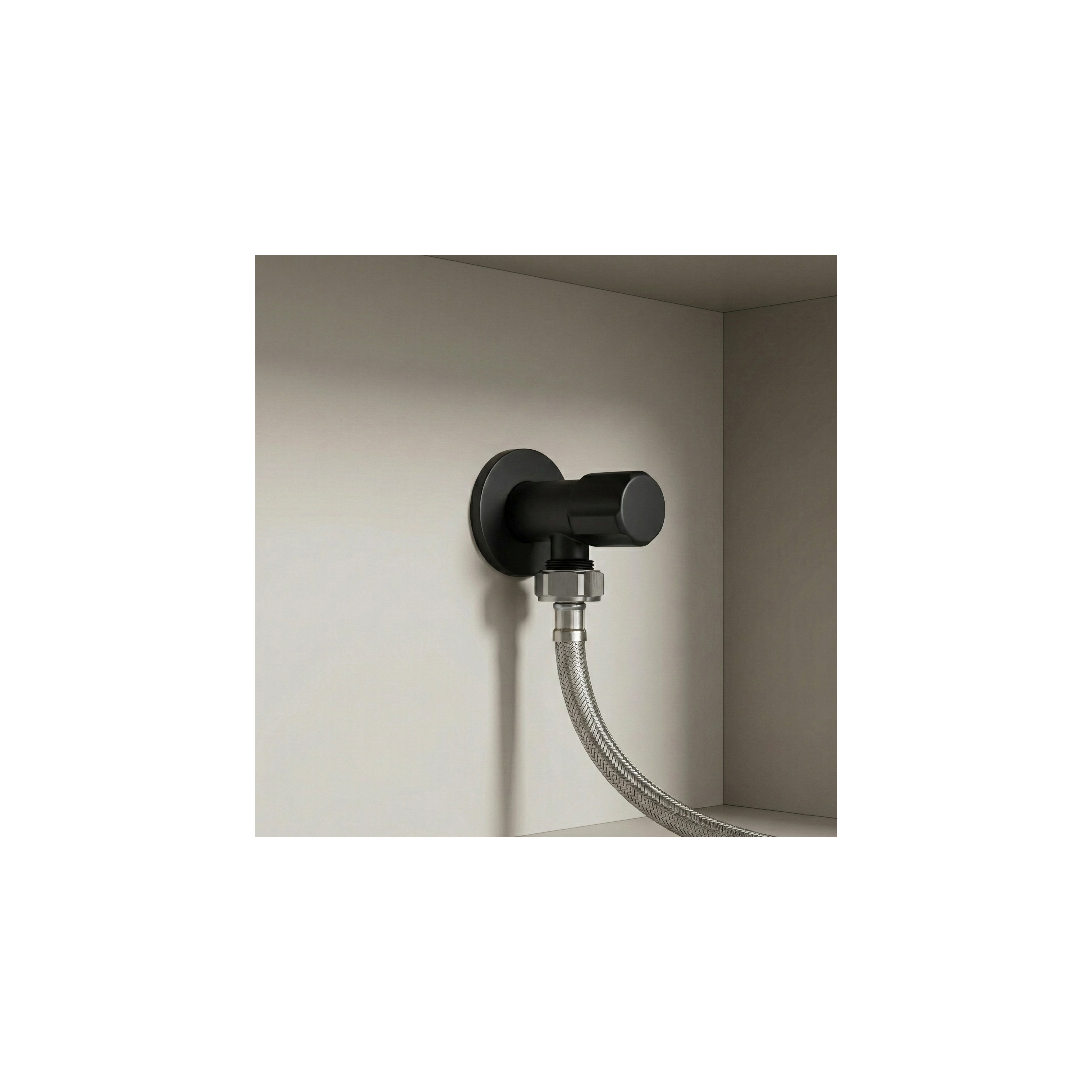 Rohový ventil 02 1/2" x 3/4" Black