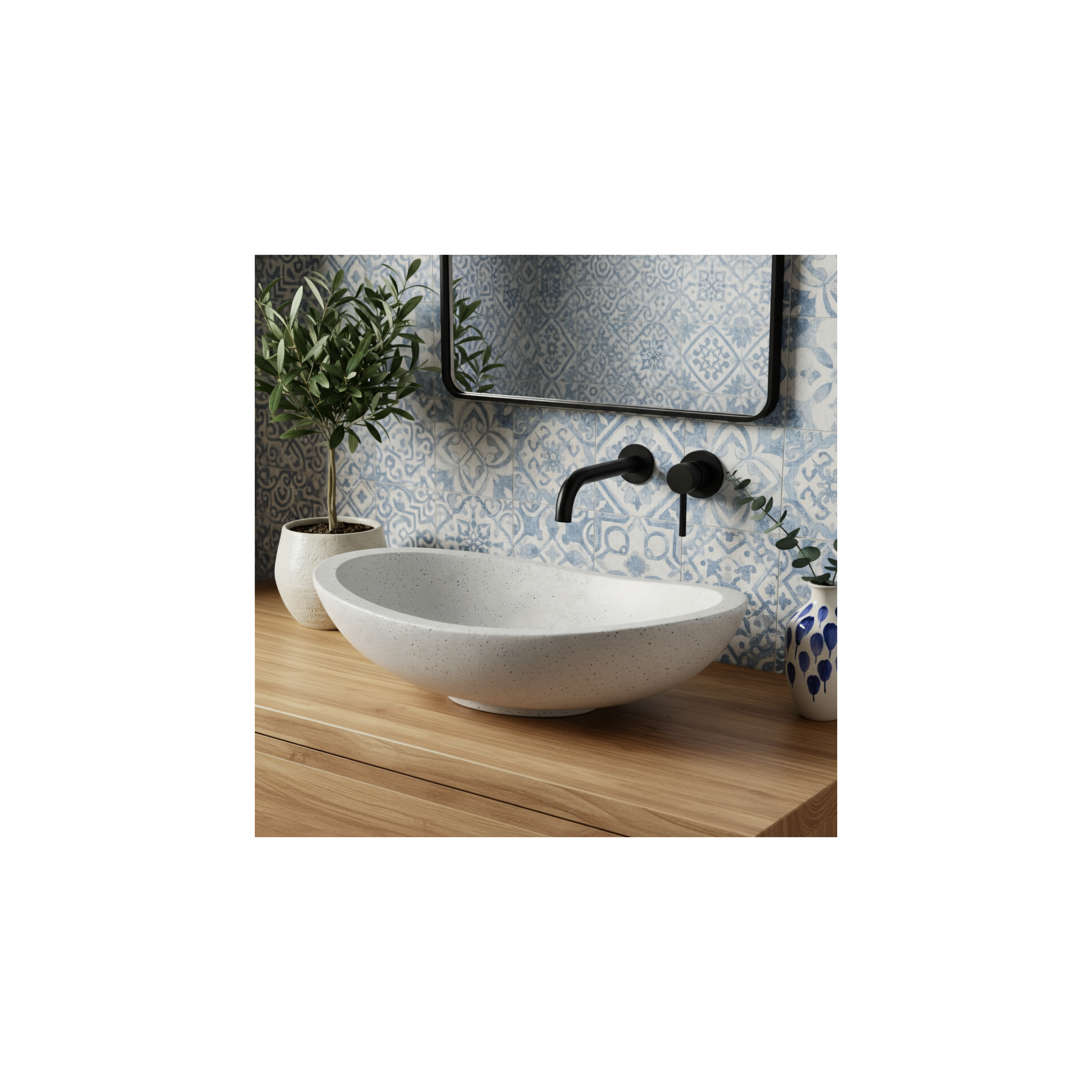 Lavabo da appoggio Rea Leona