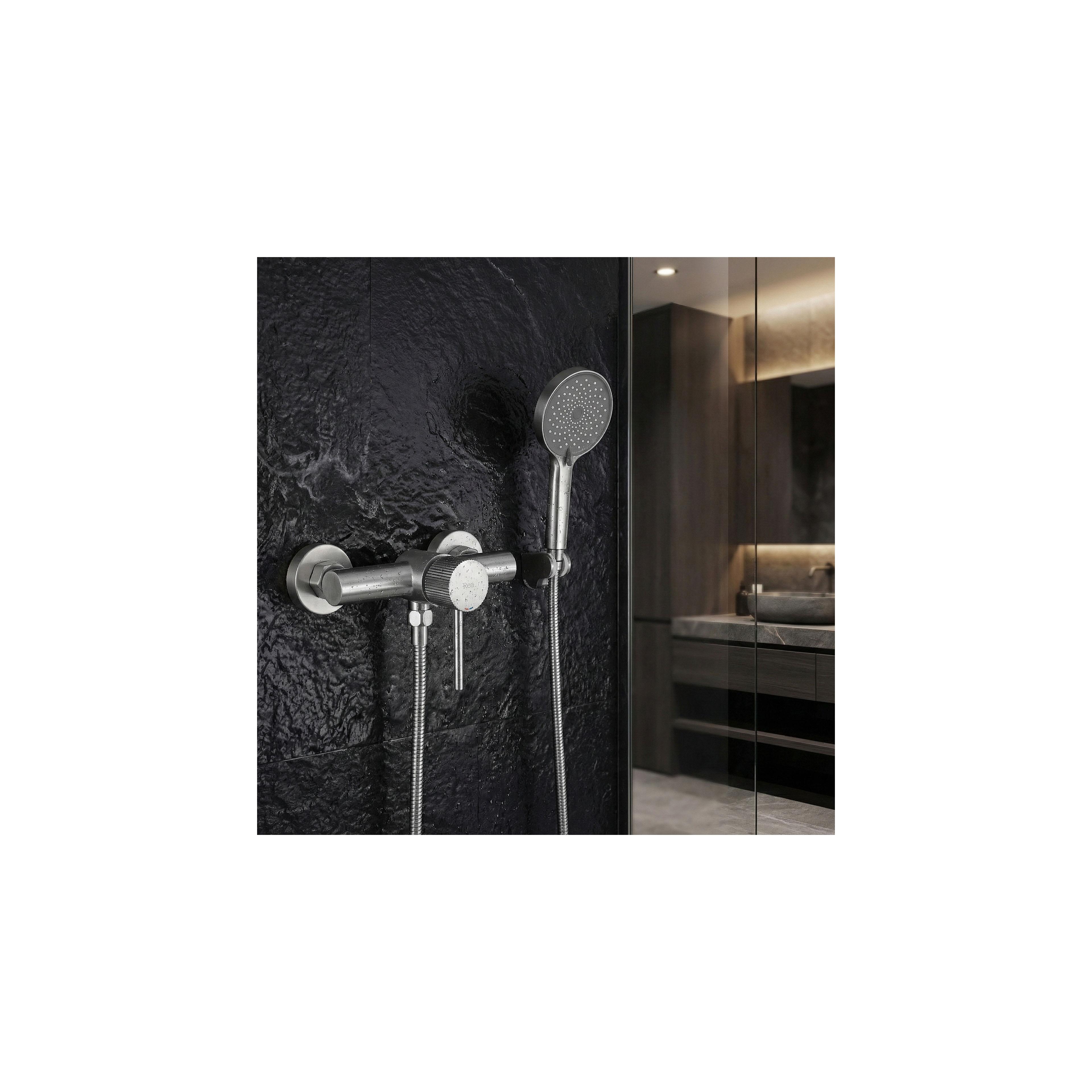 Duscharmatur REA Lungo Stripe BRUSH NICKEL