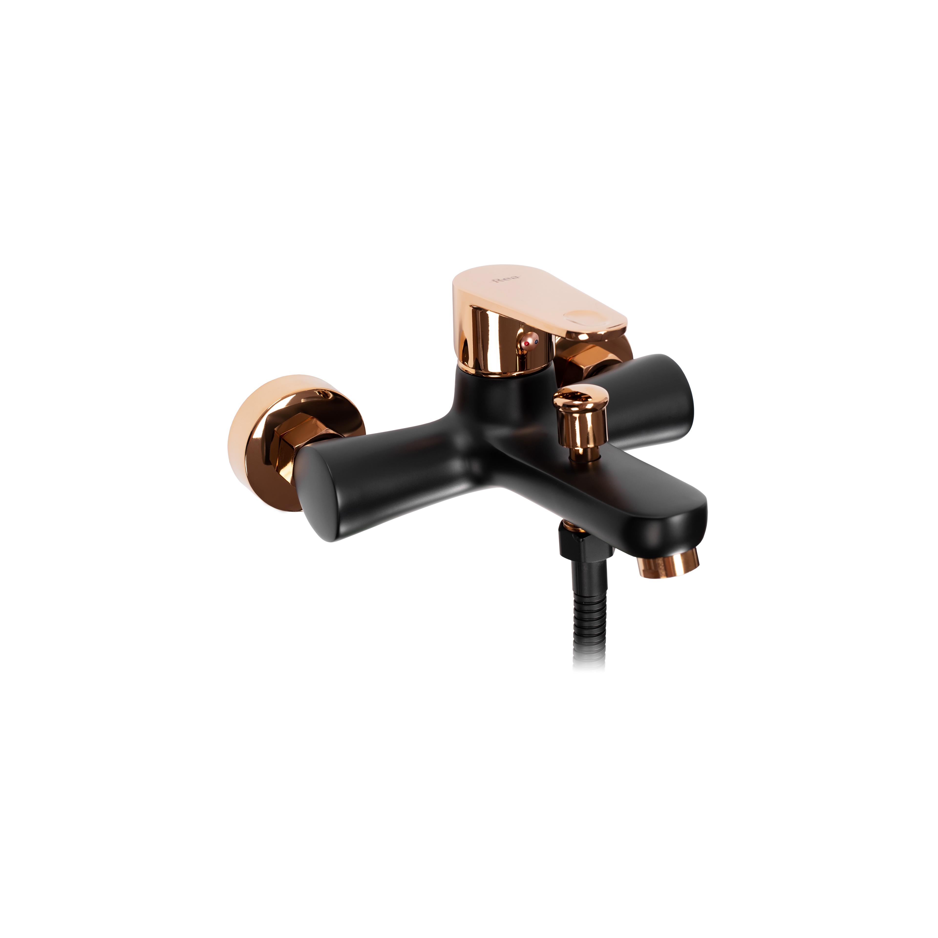 Wannenarmatur REA Mild Black Rose Gold