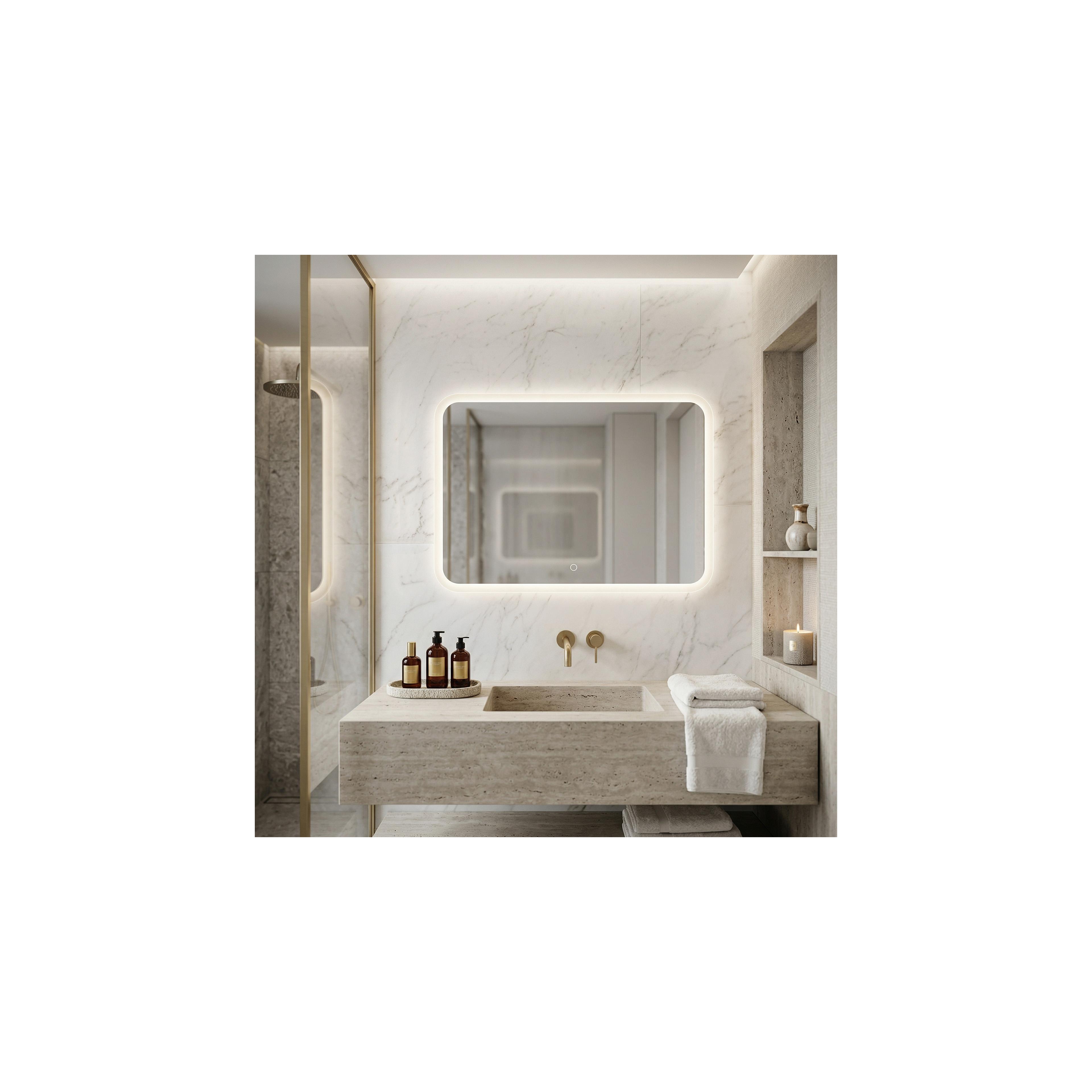 Spiegel LED 80x60cm TOP-3