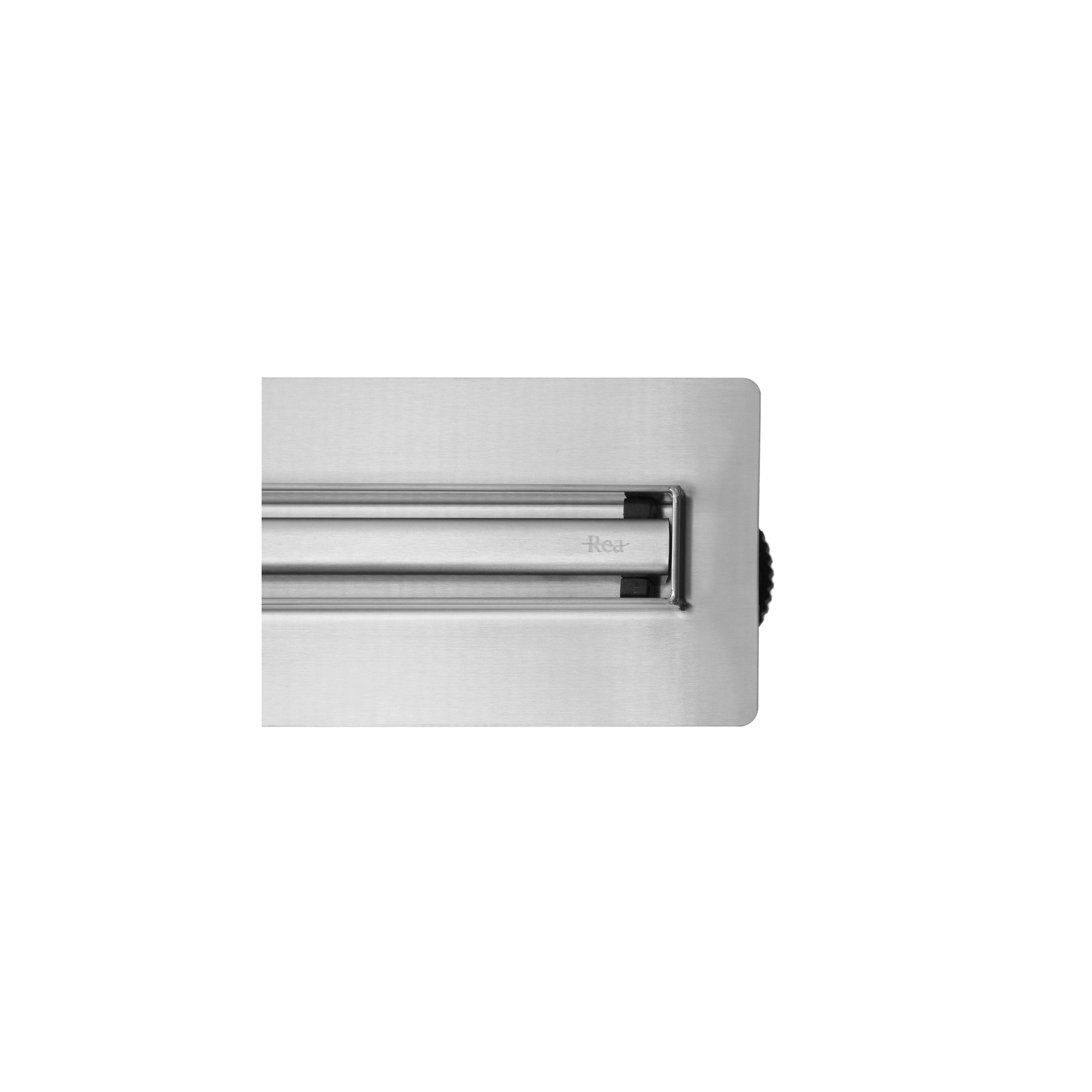 Linear drainage REA Neox Slim pro NICKIEL BRUSH 90
