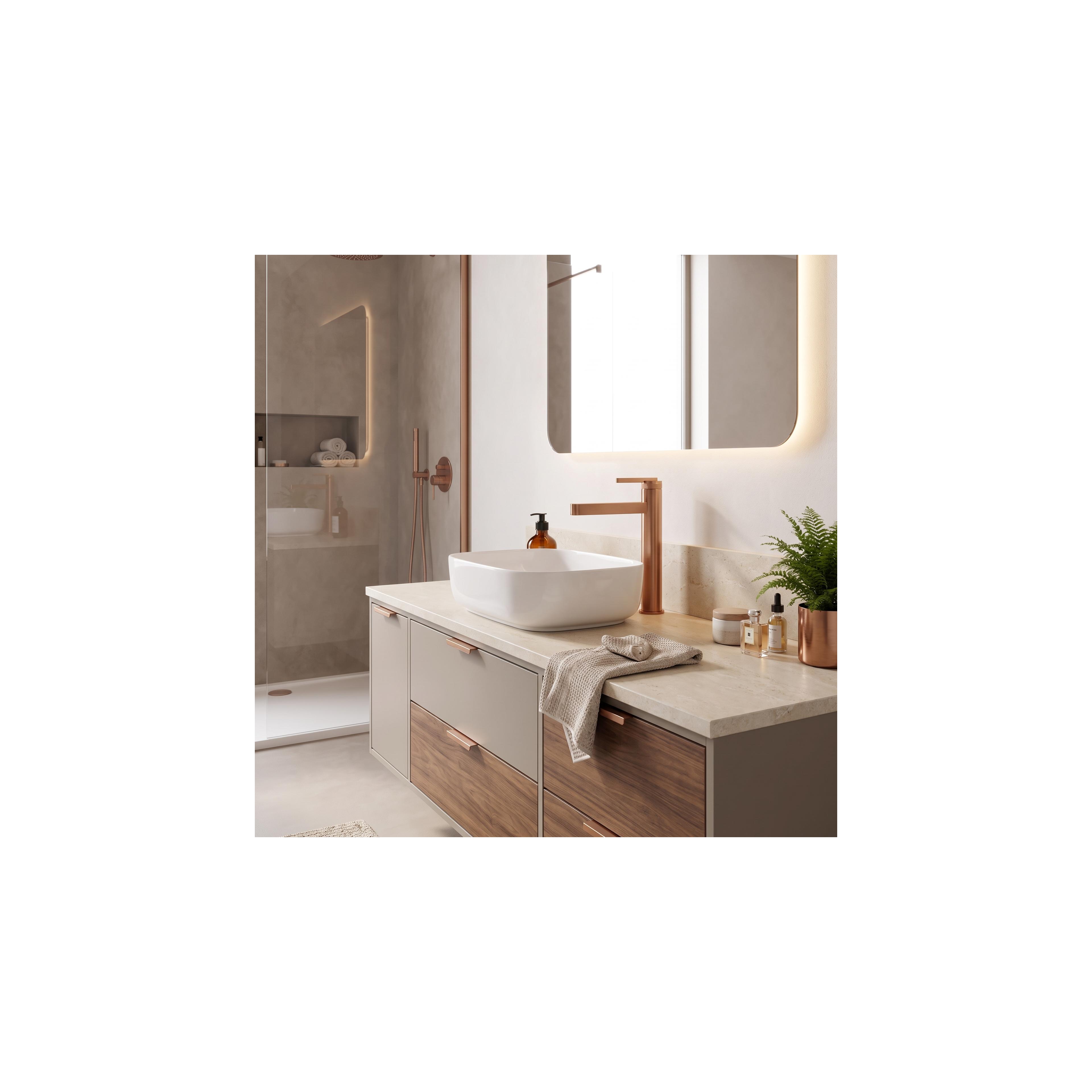 Bathroom faucet Rea Grace Brush Copper High