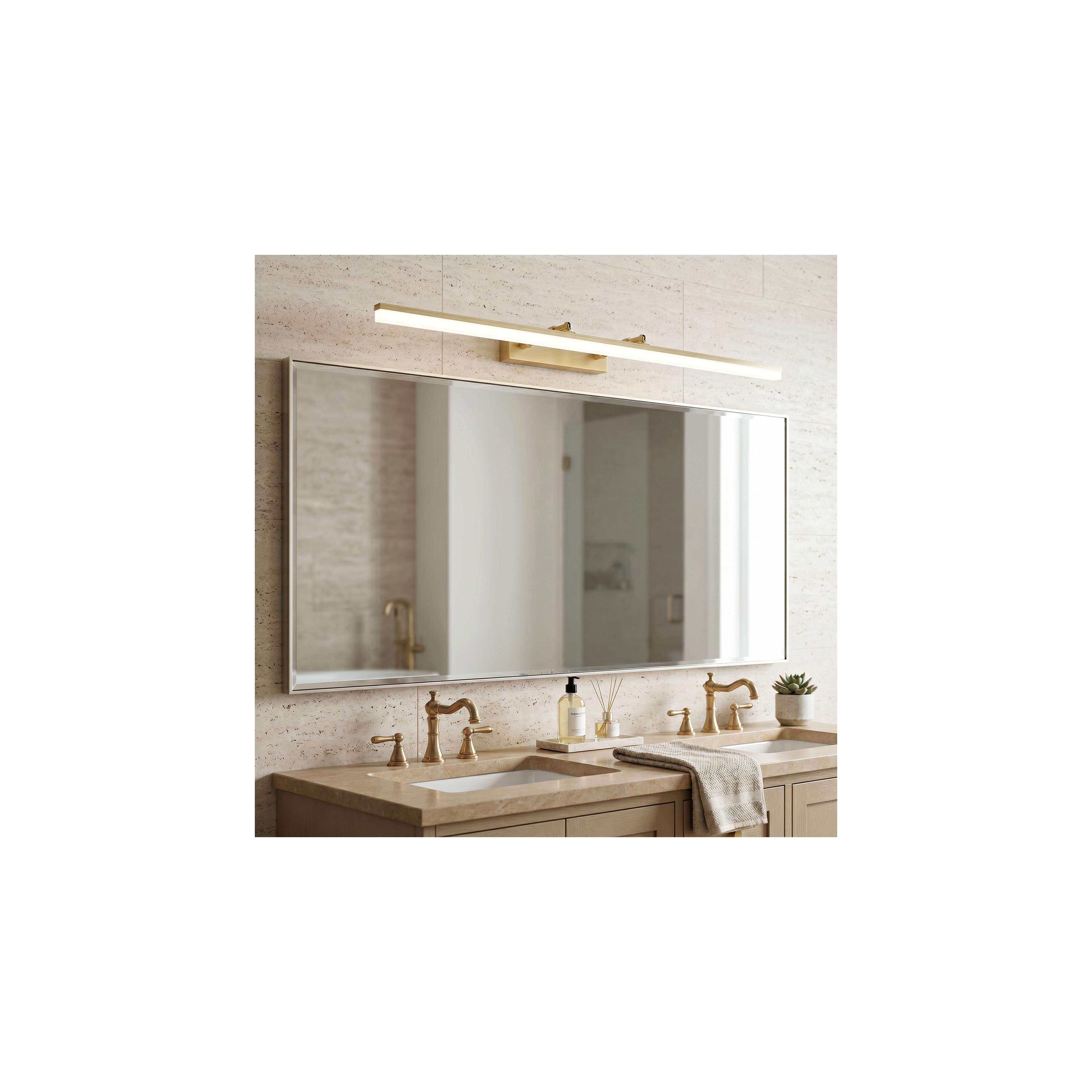 Bad LED-Wandleuchte  APP1877-1W 80cm BRUSH GOLD