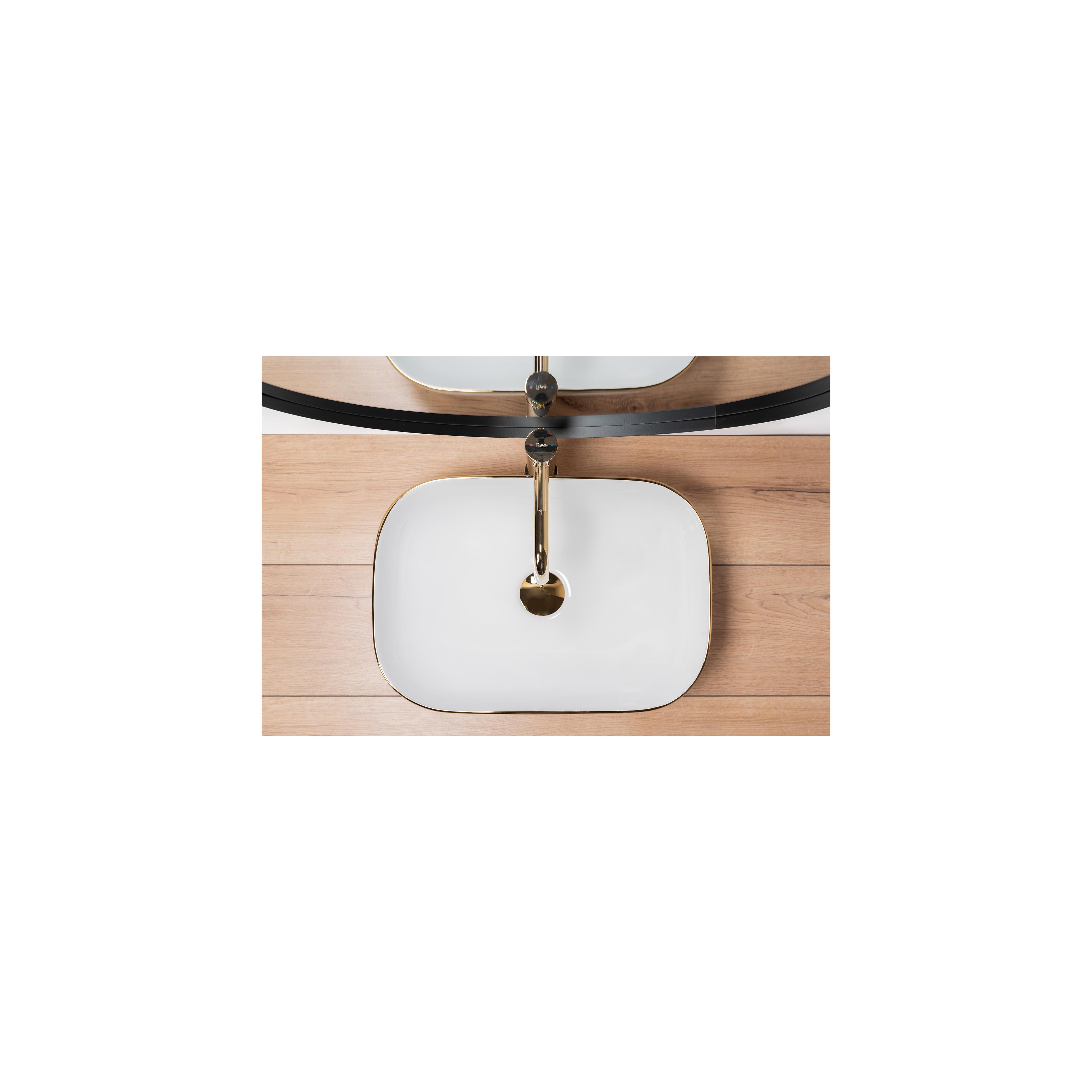 Countertop Basin Rea Belinda Gold Edge
