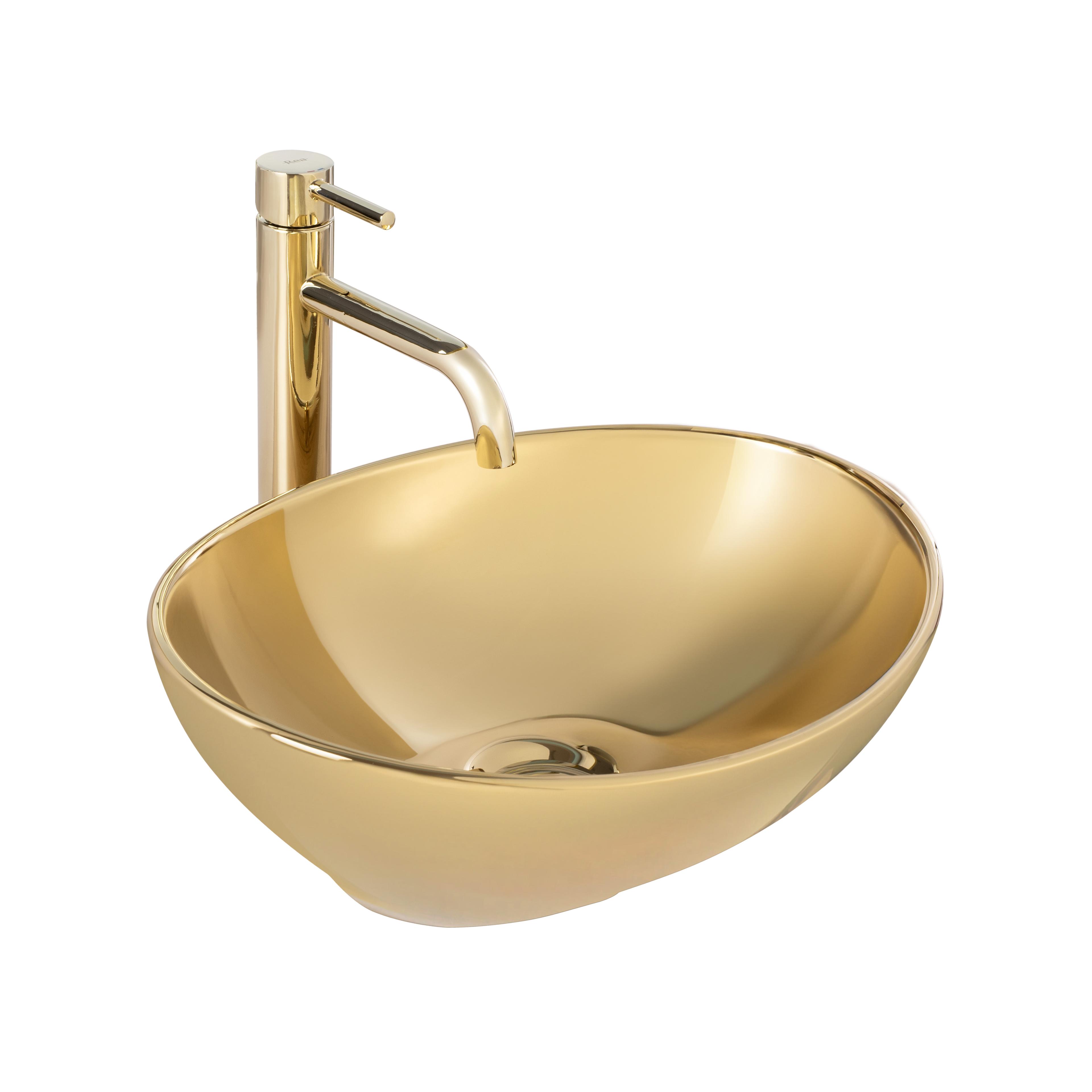 Aufsatzwaschbecken Rea Sofia Gold