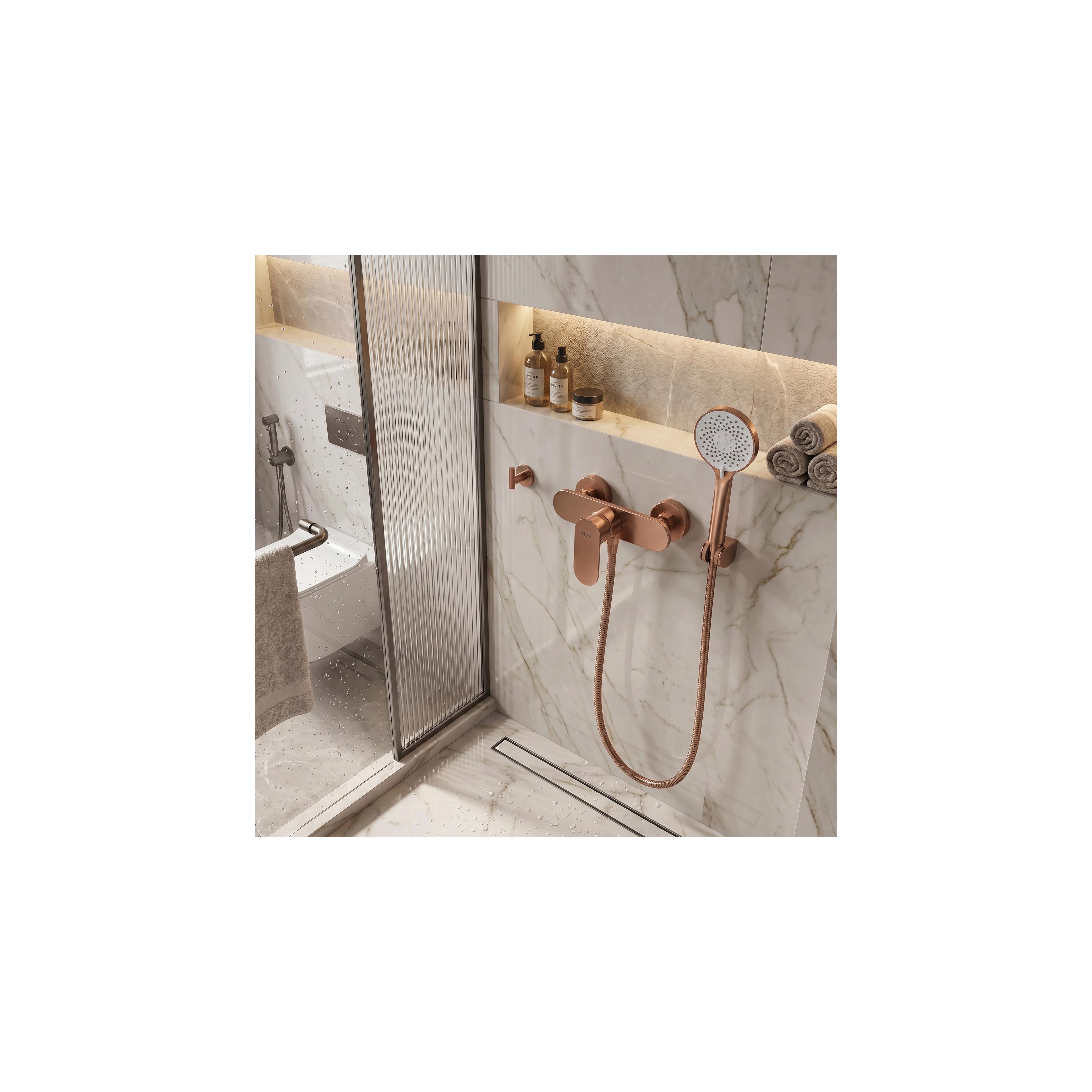 Duscharmatur REA DROP Brush Copper