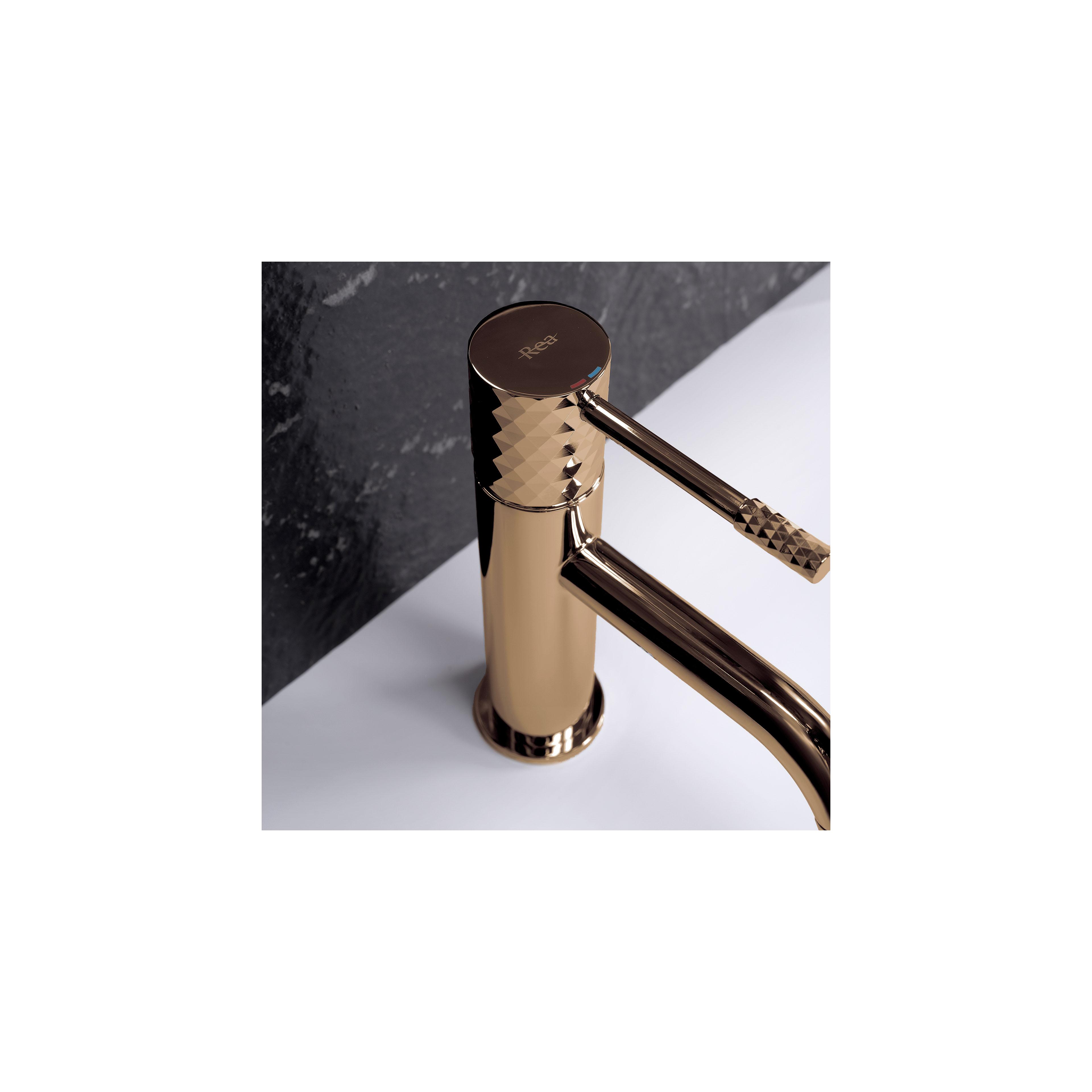 Bathroom faucet Rea Lungo Diamond Copper