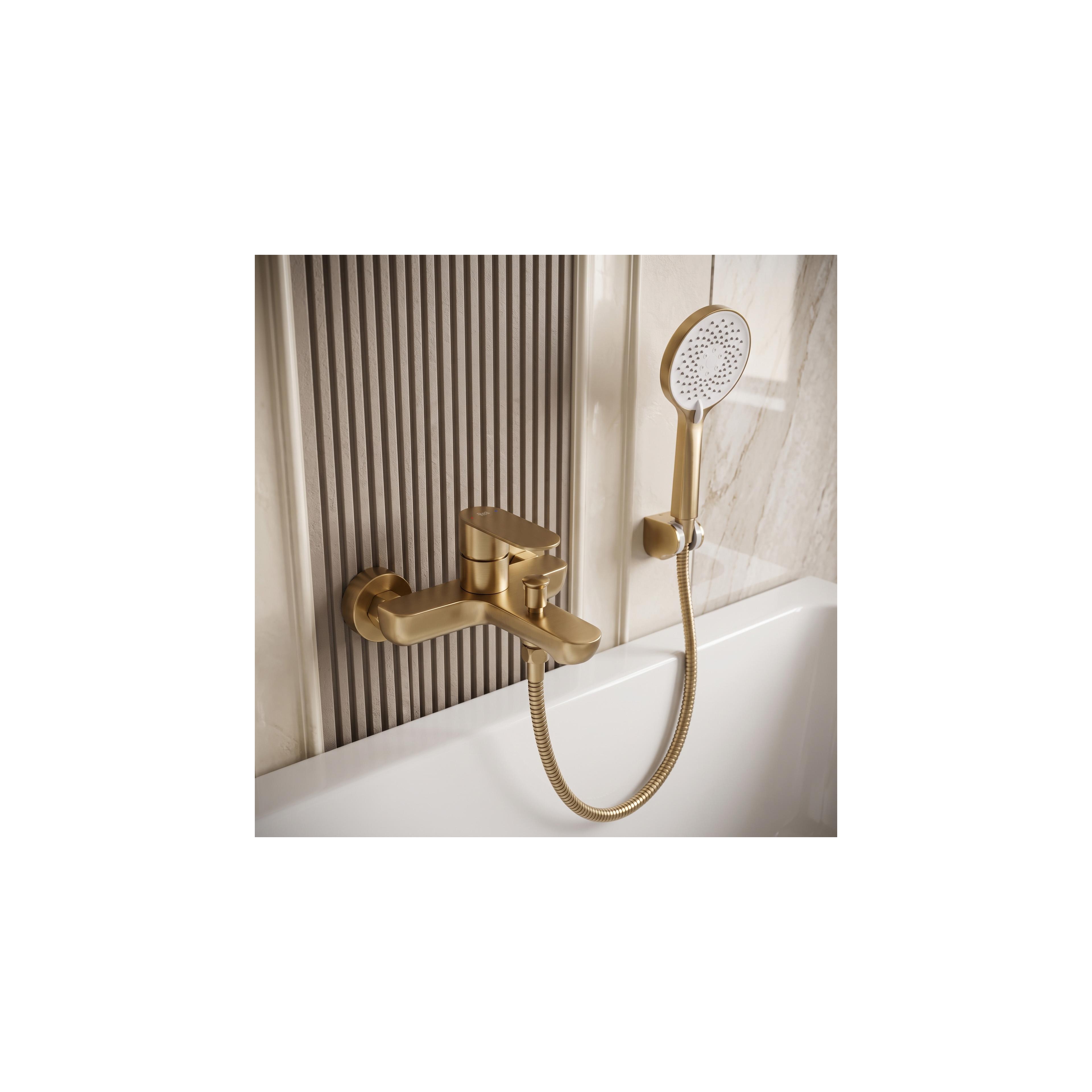 Badkarsblandare REA Logan Brush Gold