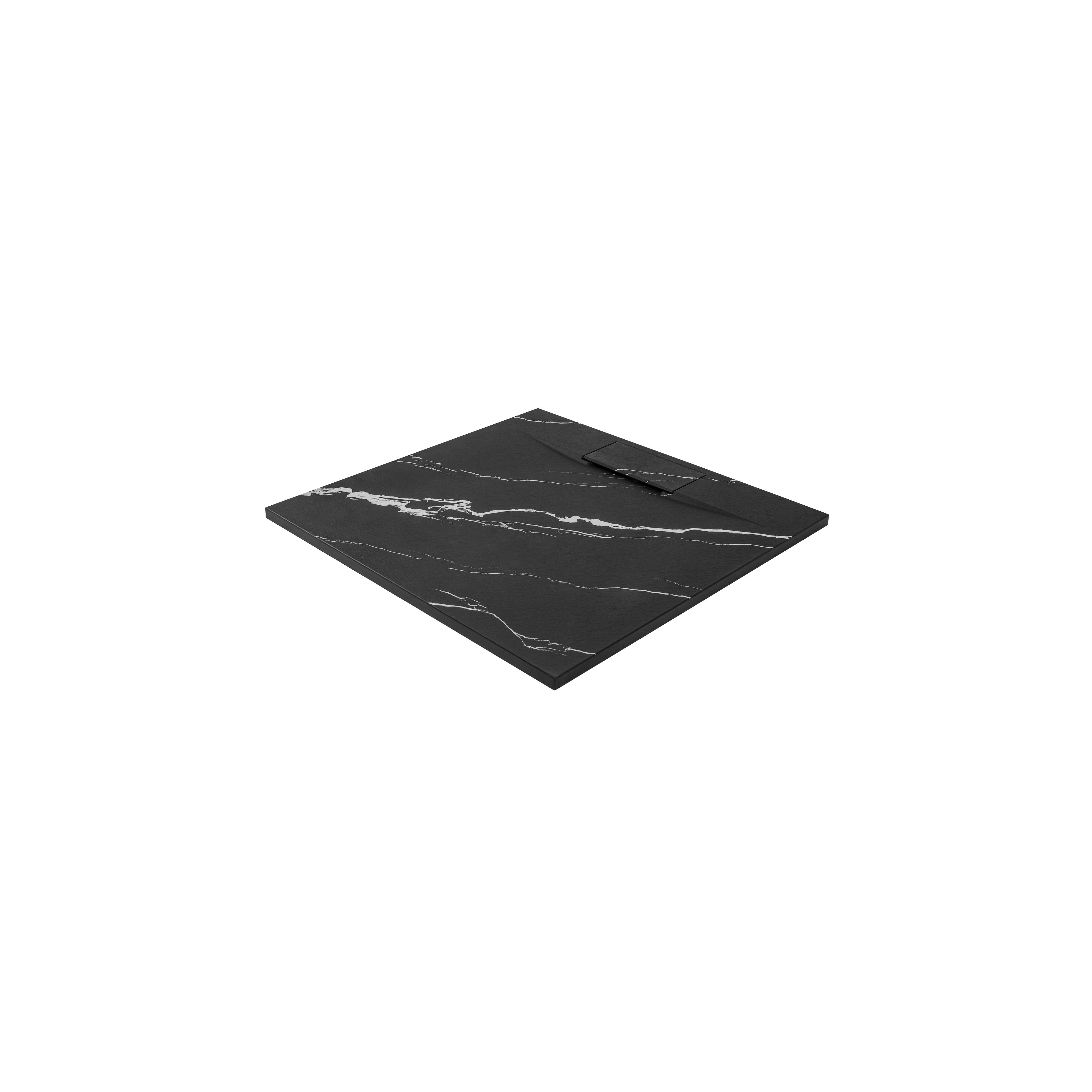 Duschtasse Bazalt CARRARA BLACK 90x90