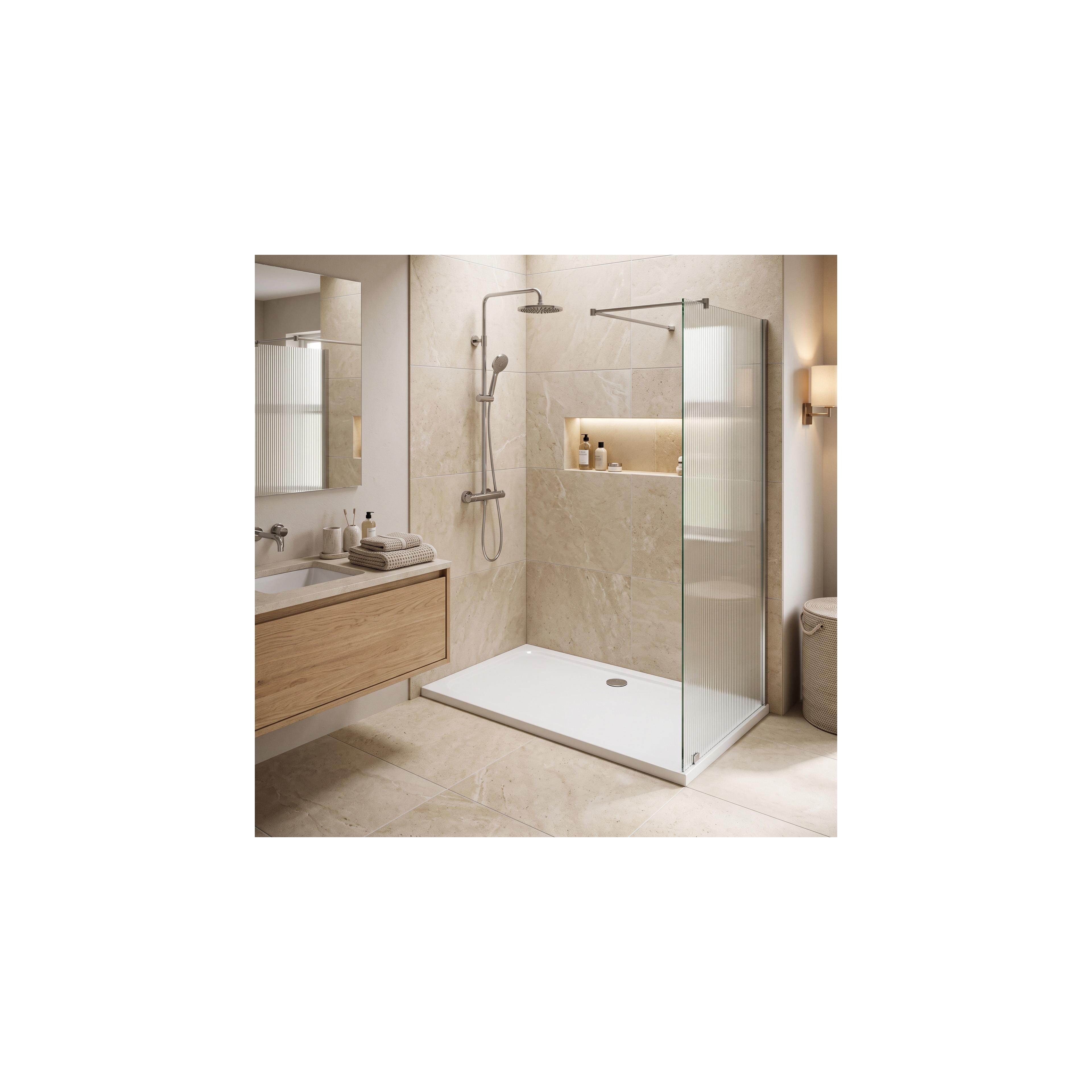 shower tray Rea Belmond White 90x120 Chrome