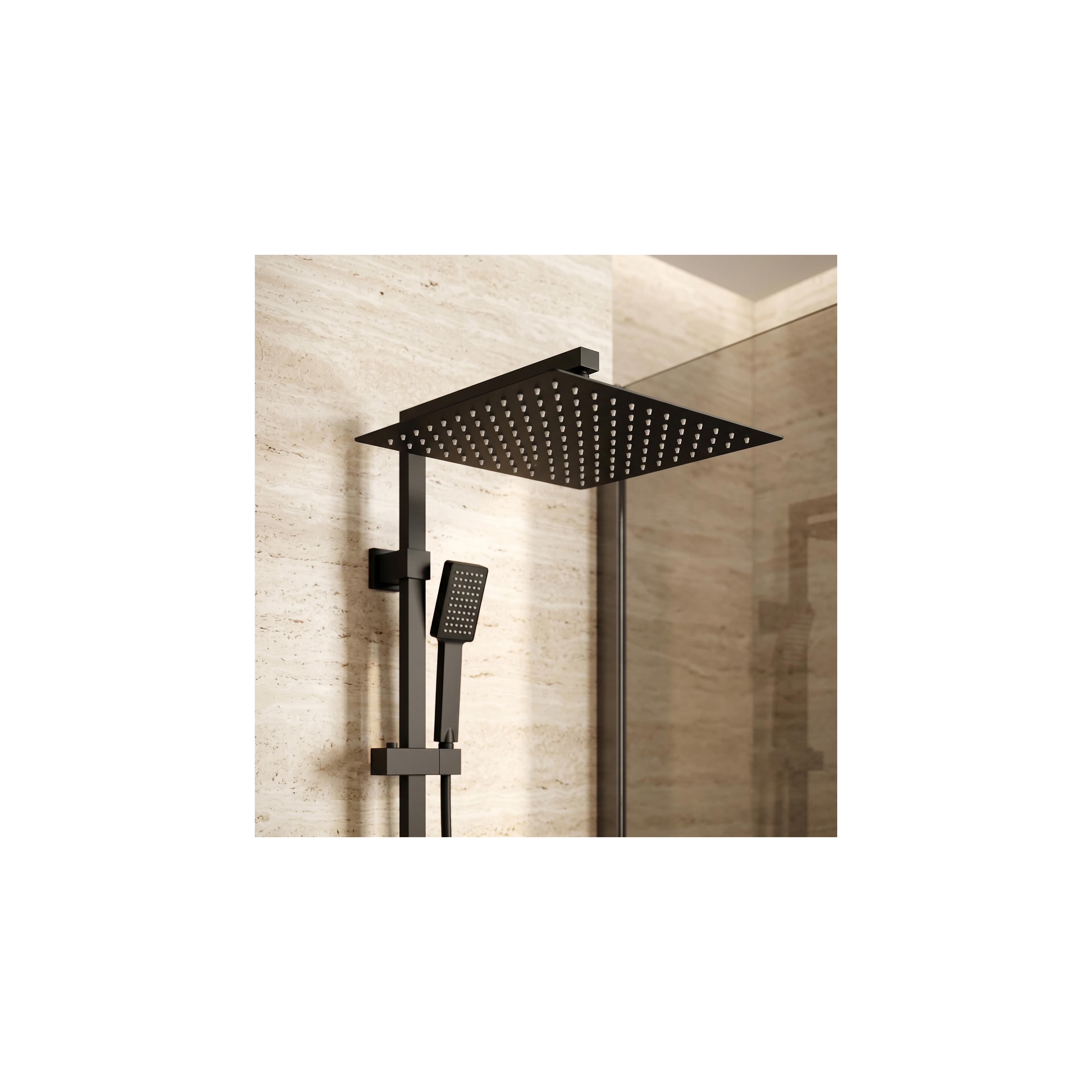 Квадратен душ пита REA JS-P015B 30cm Black