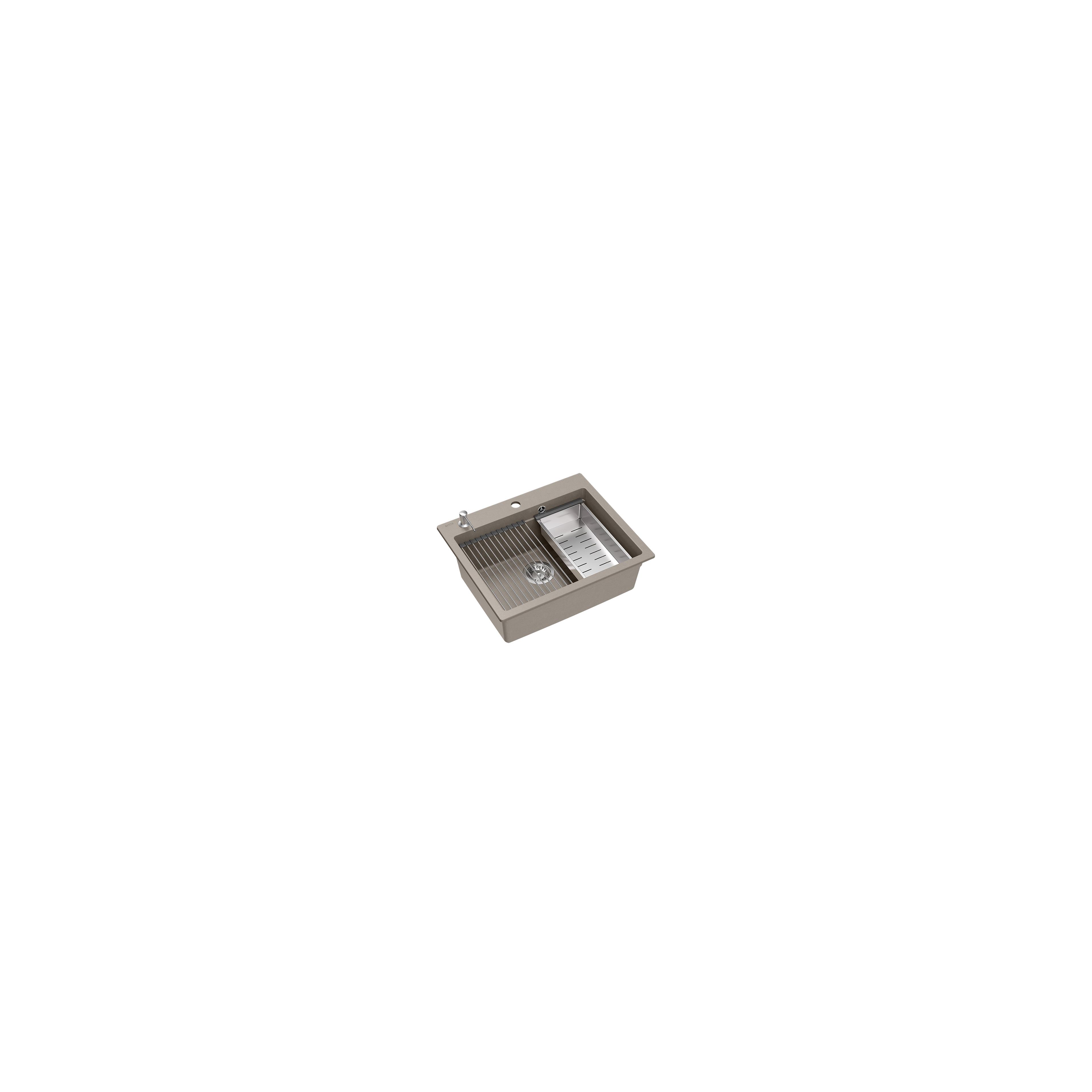 Granitspülbecken KURT 110 WORKSTATION BEIGE