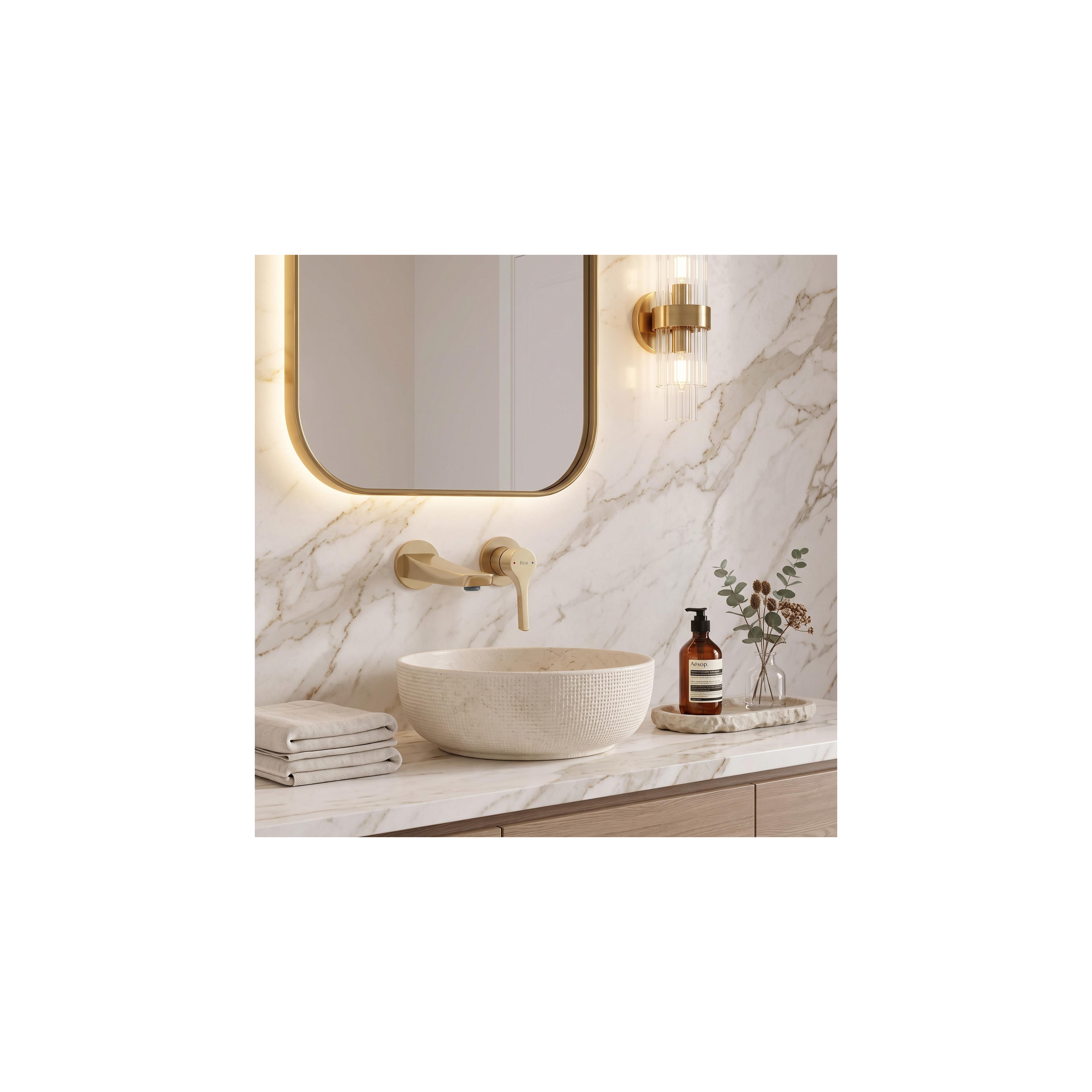 Mitigeur de lavabo encastrable REA Maxim Brush Gold + BOX