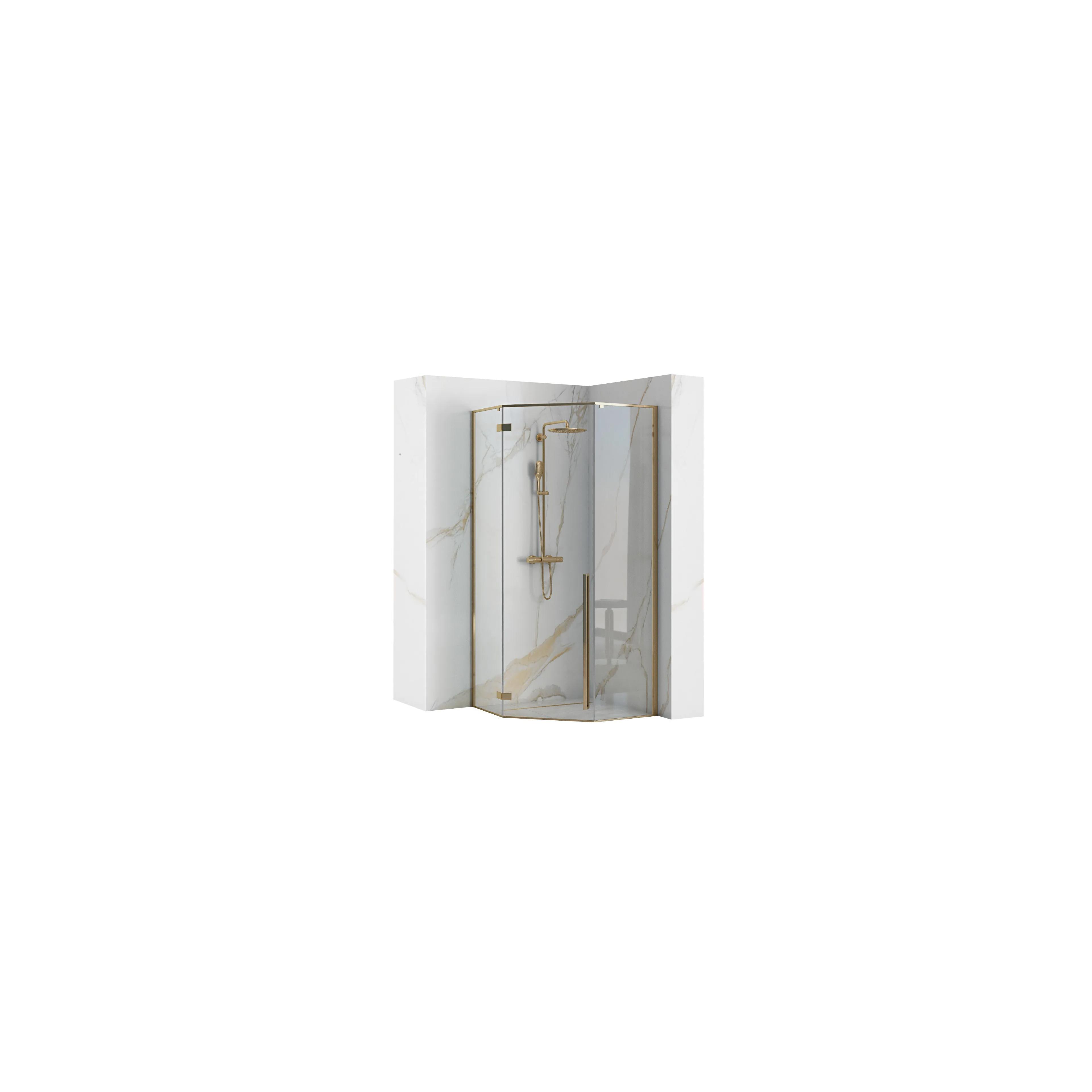 Καμπίνα Ντους Rea DIAMOND 90x90 GOLD