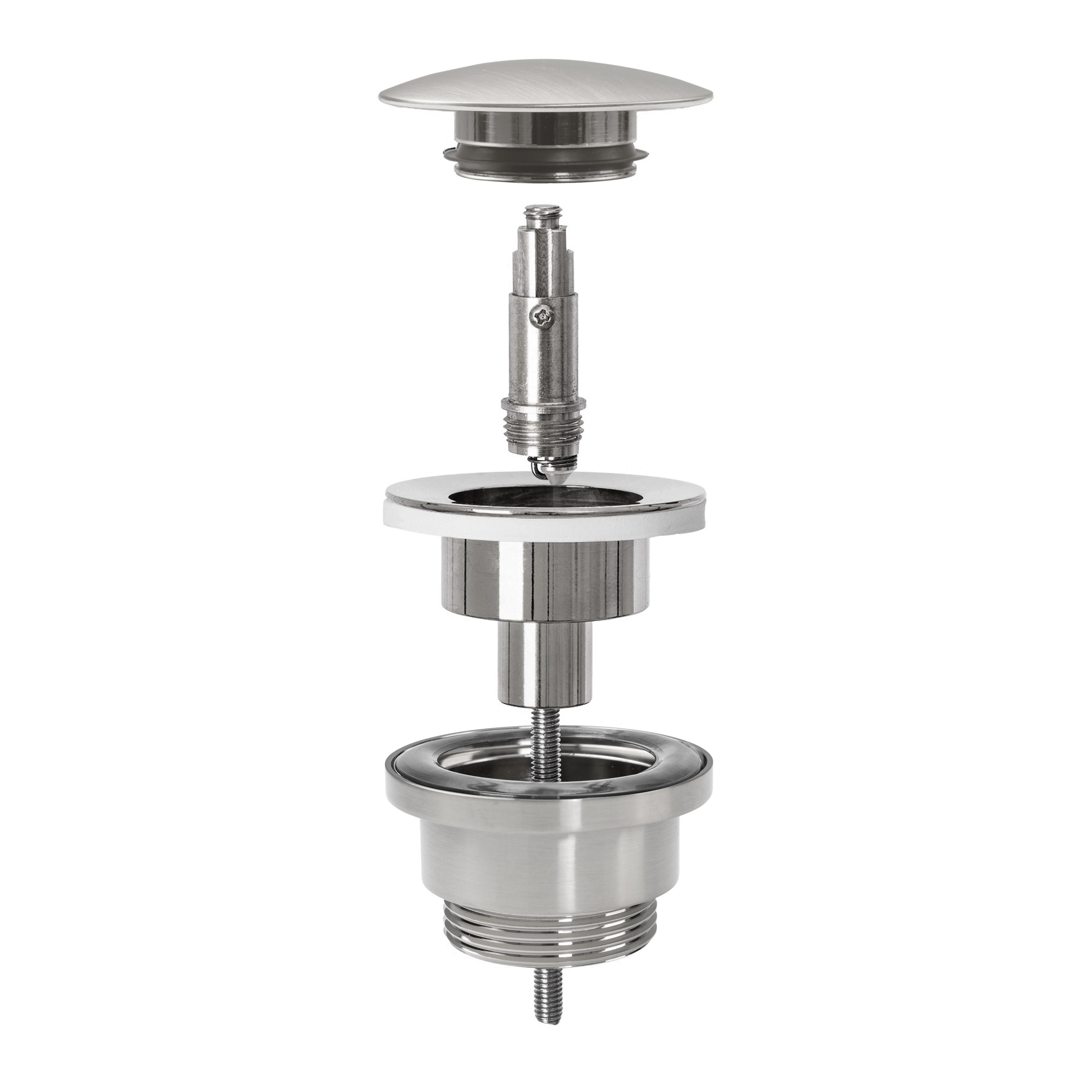 Siphon Klik-Klak Universal REA BRUSH NICKLE INOX