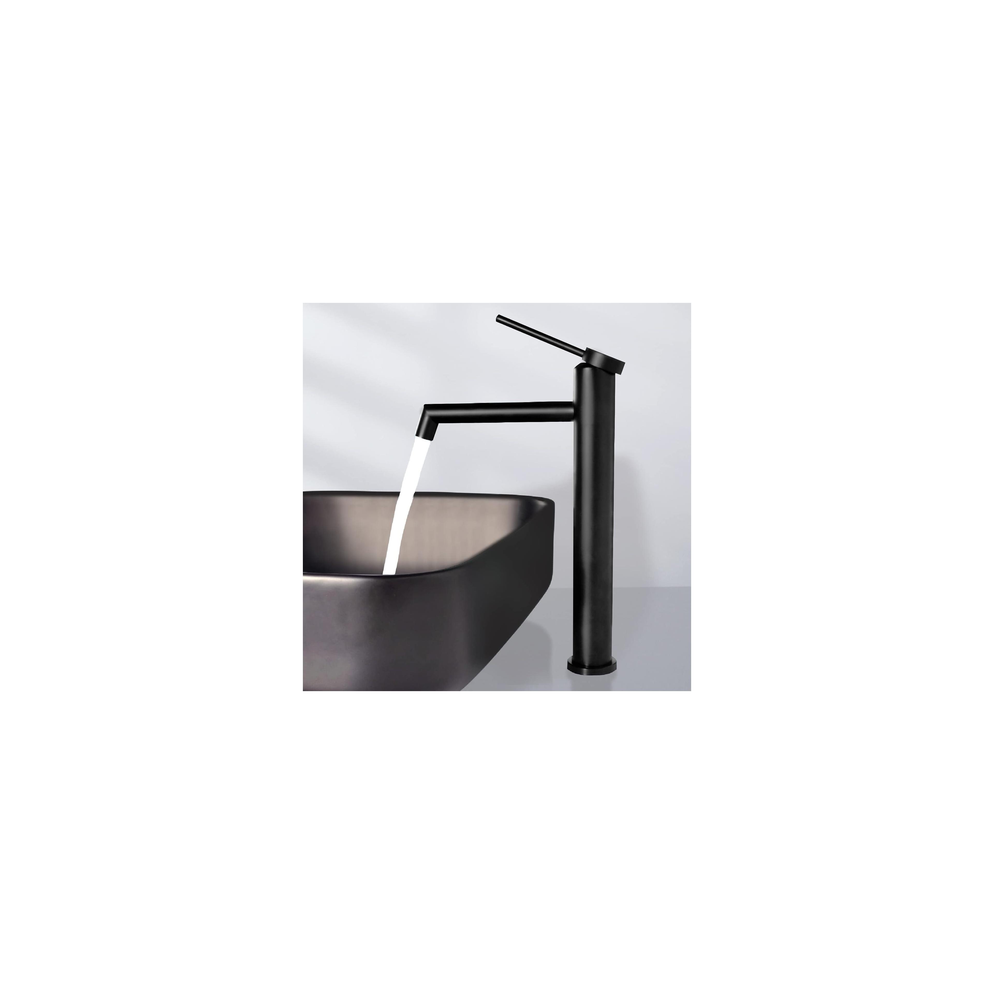 Waschbeckenarmatur Rea Foss BLACK Matt High